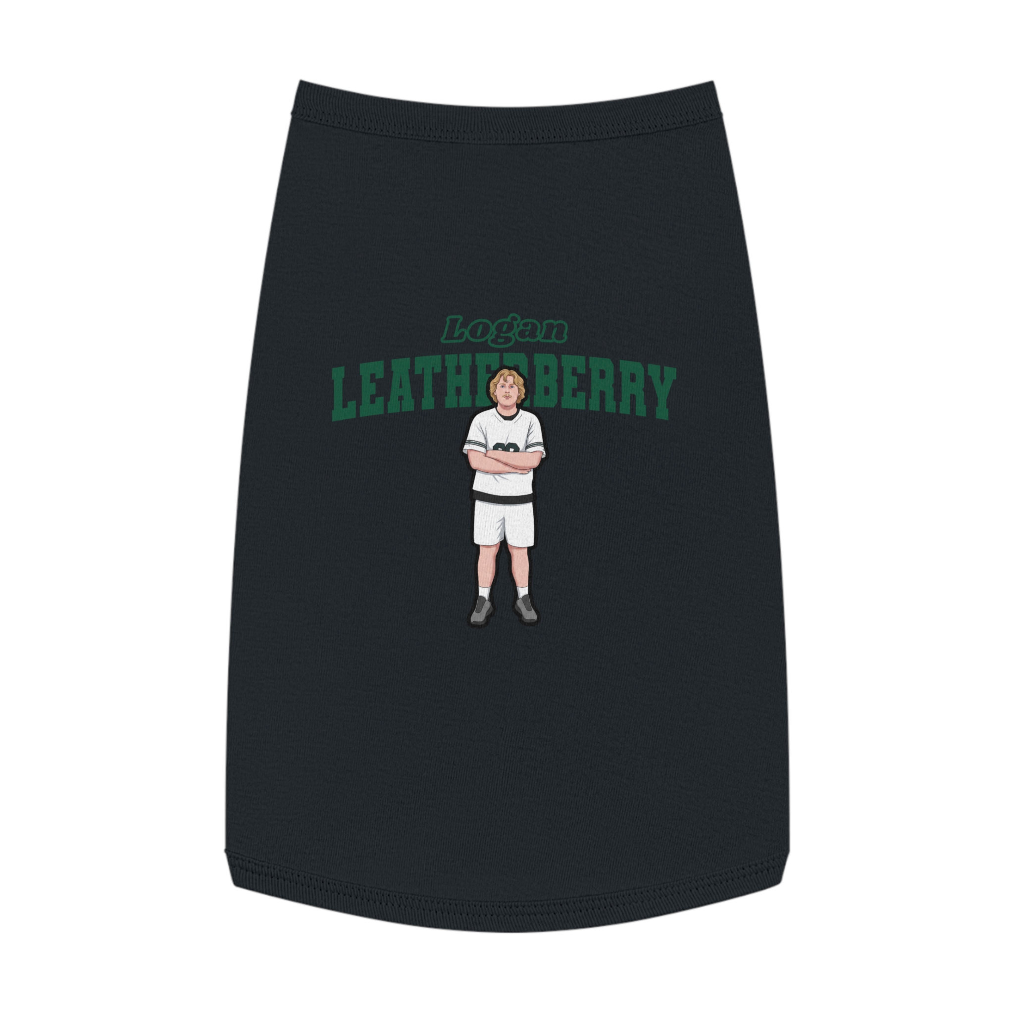 Pet Tank Top — character_name_arch in Black