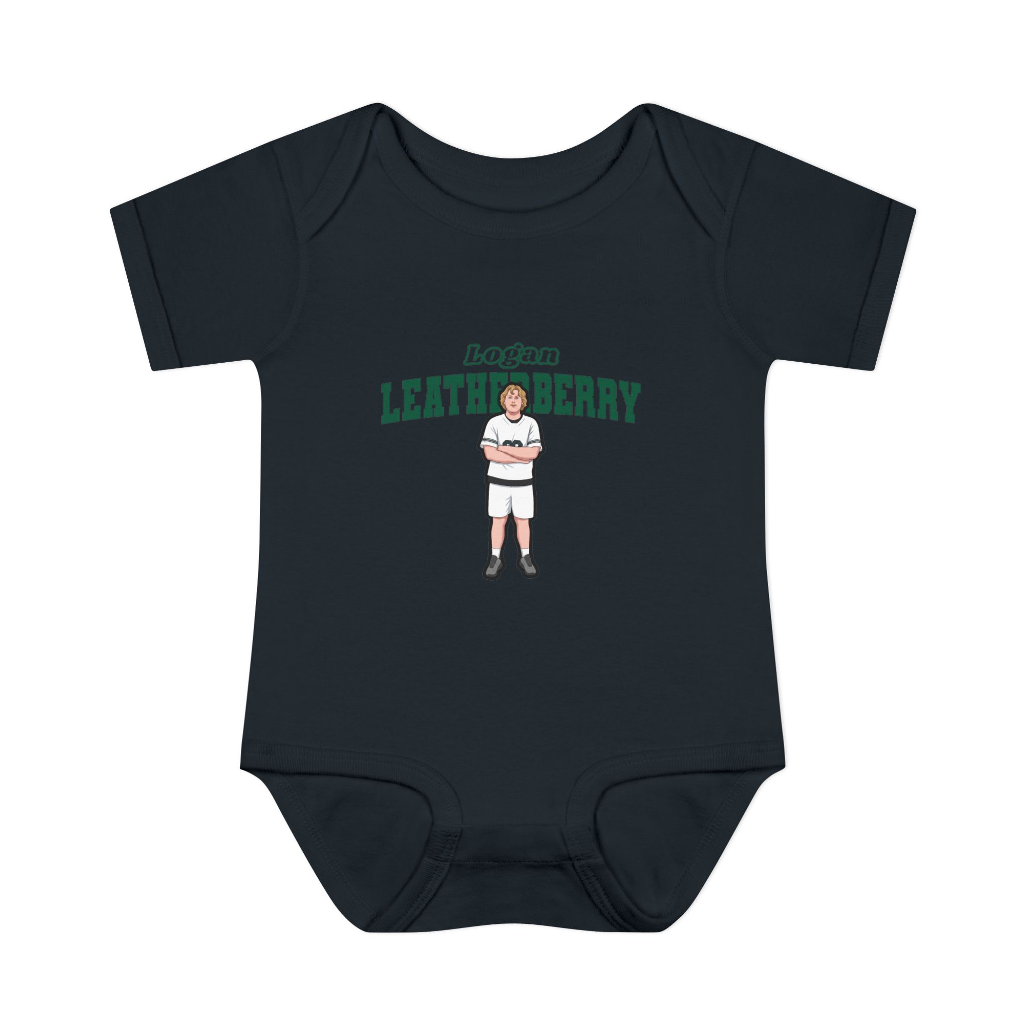 Baby Onesie — character_name_arch in Black