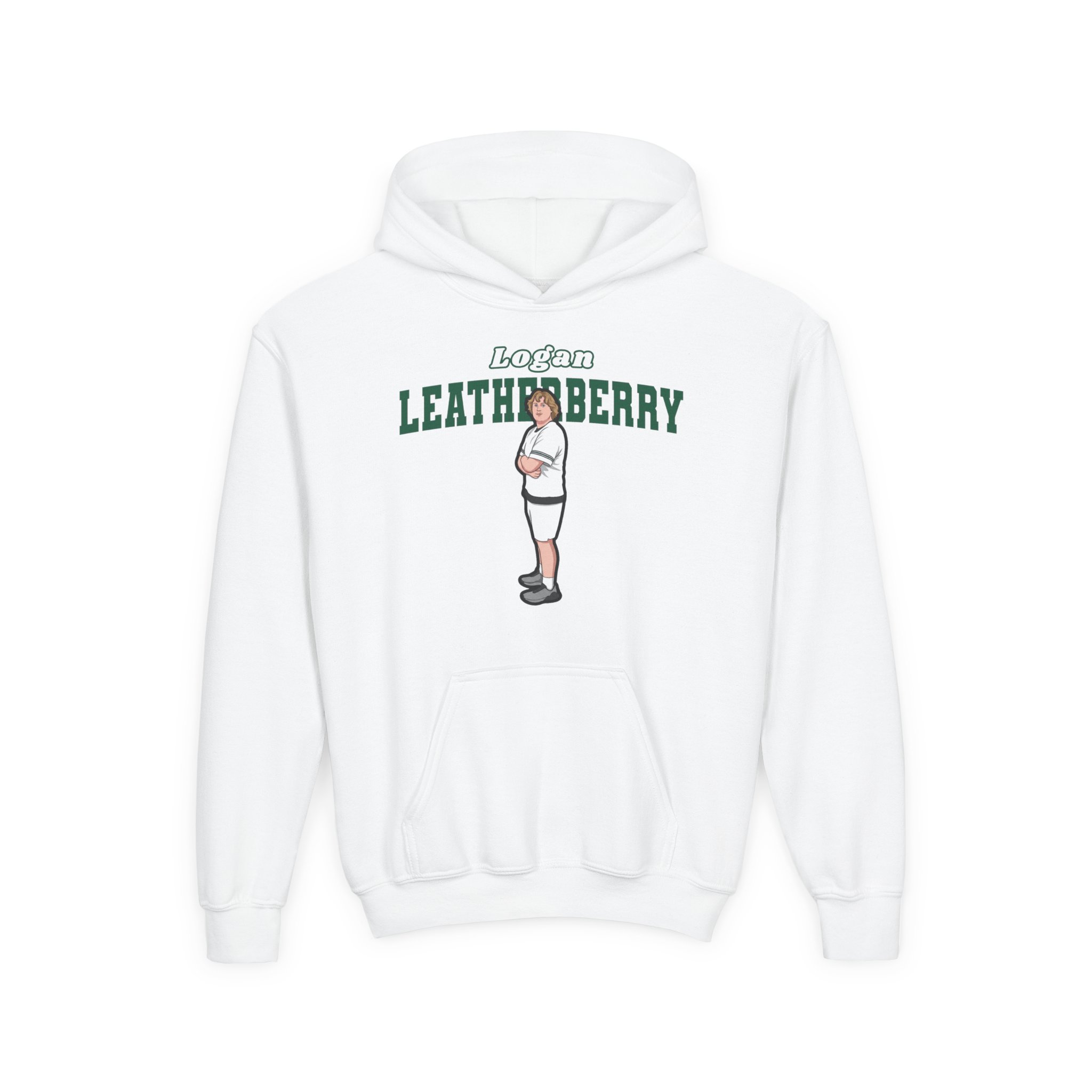 Youth Hoodie — character_name_arch in White