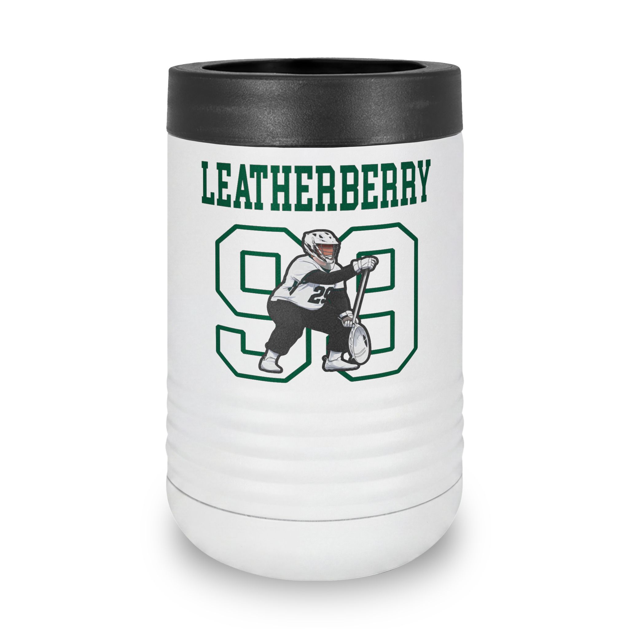 Stainless Can Cooler — character_shirsey in White