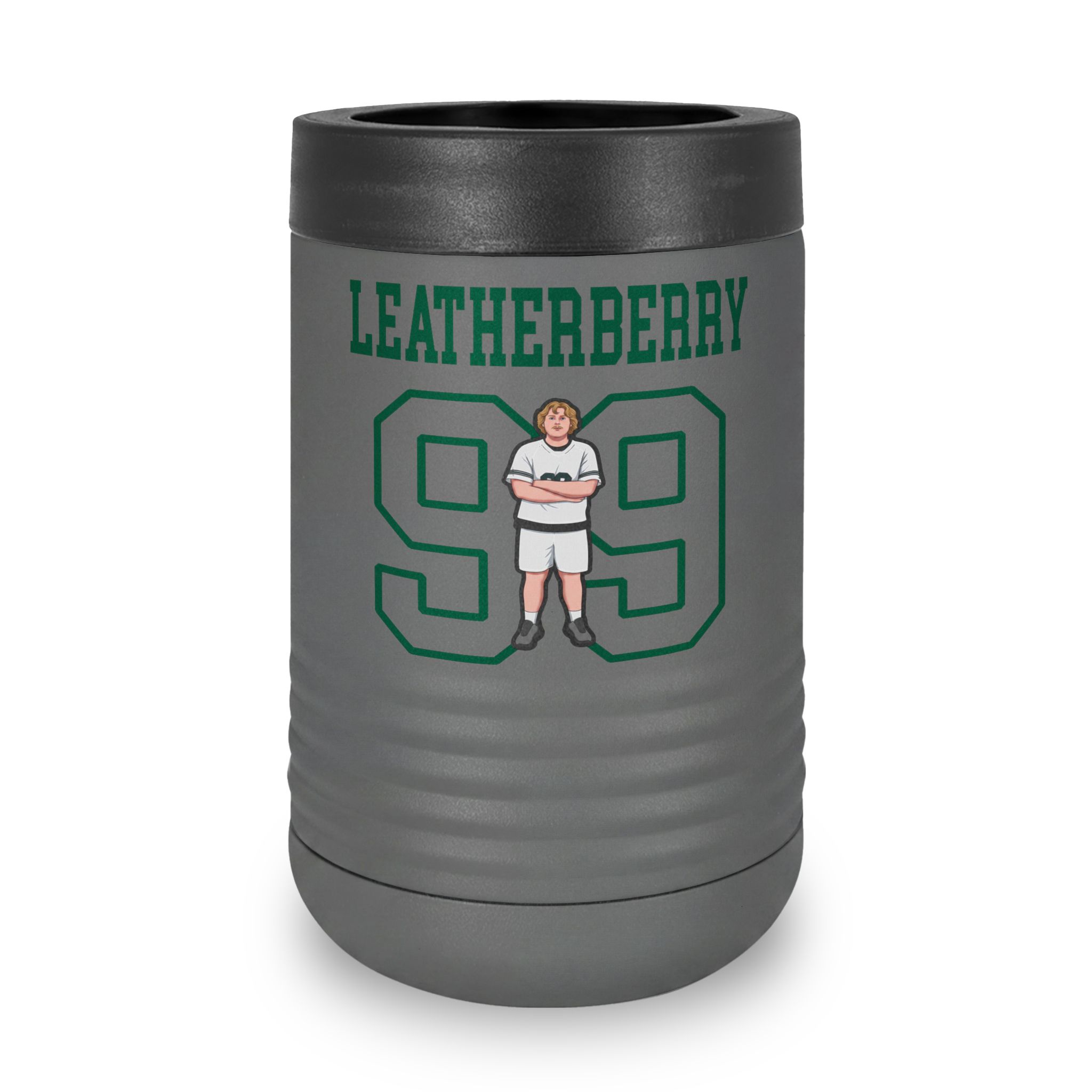Stainless Can Cooler — character_shirsey in Grey