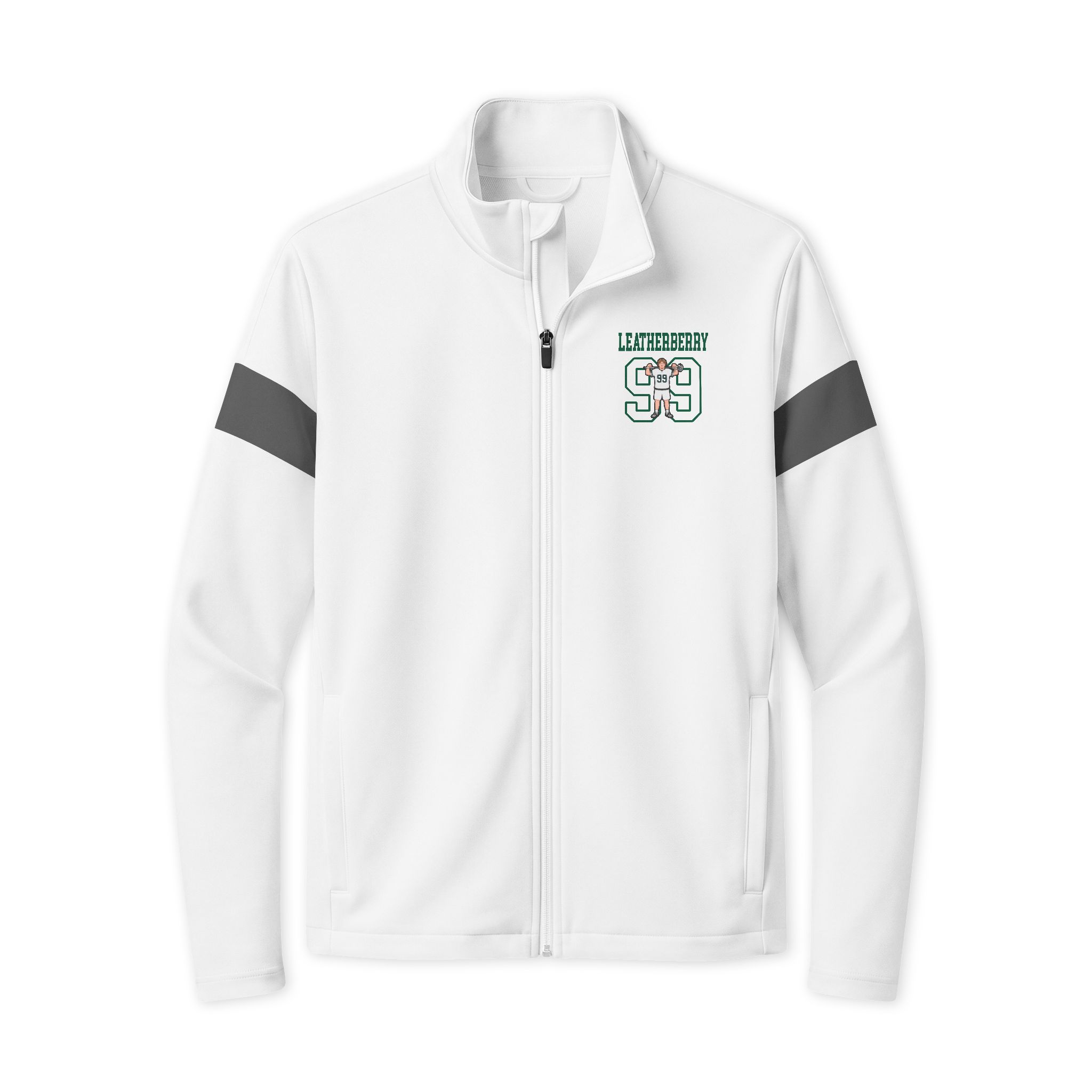 Travel Full-Zip Jacket — character_shirsey in White/ Iron Grey