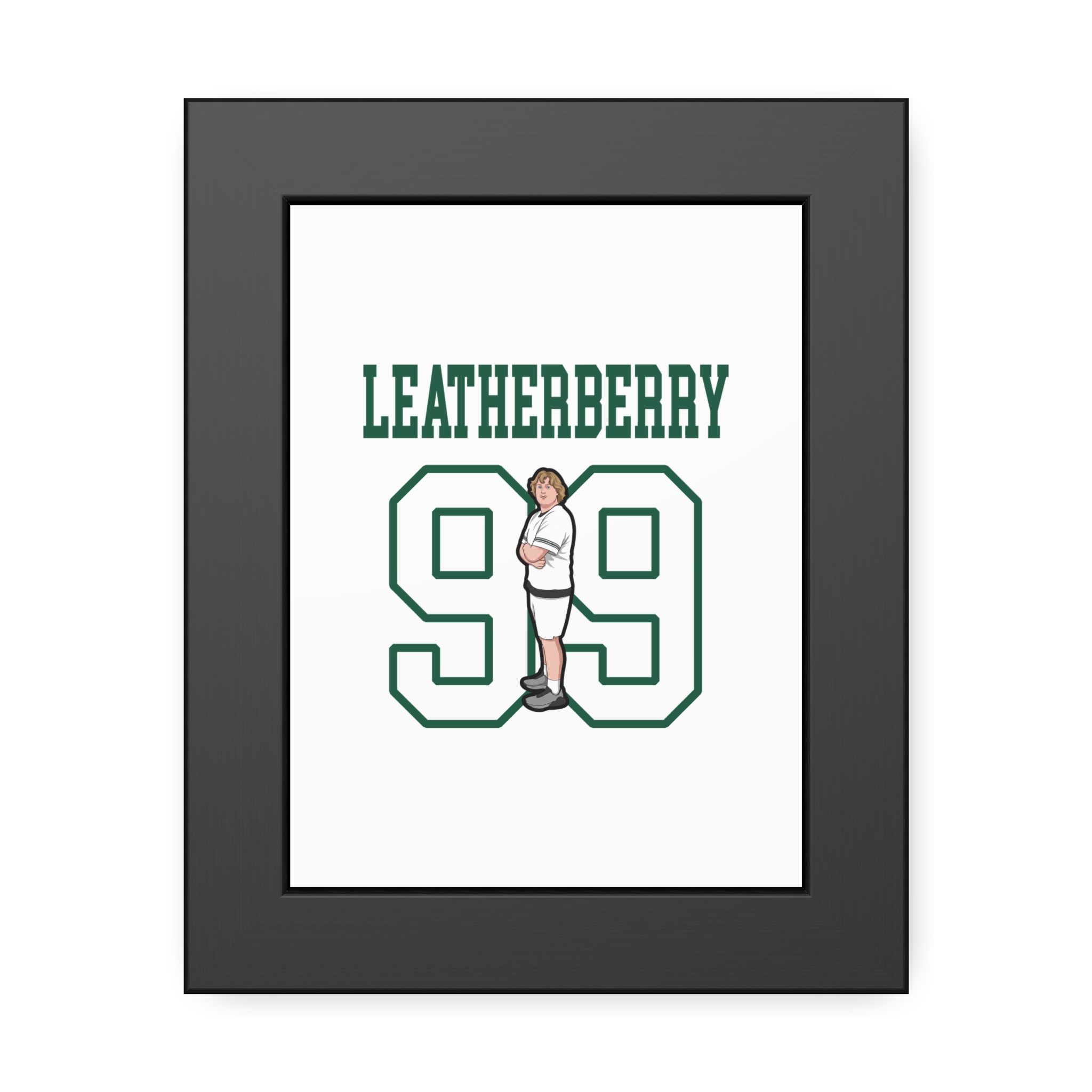Framed Poster — character_shirsey in Black