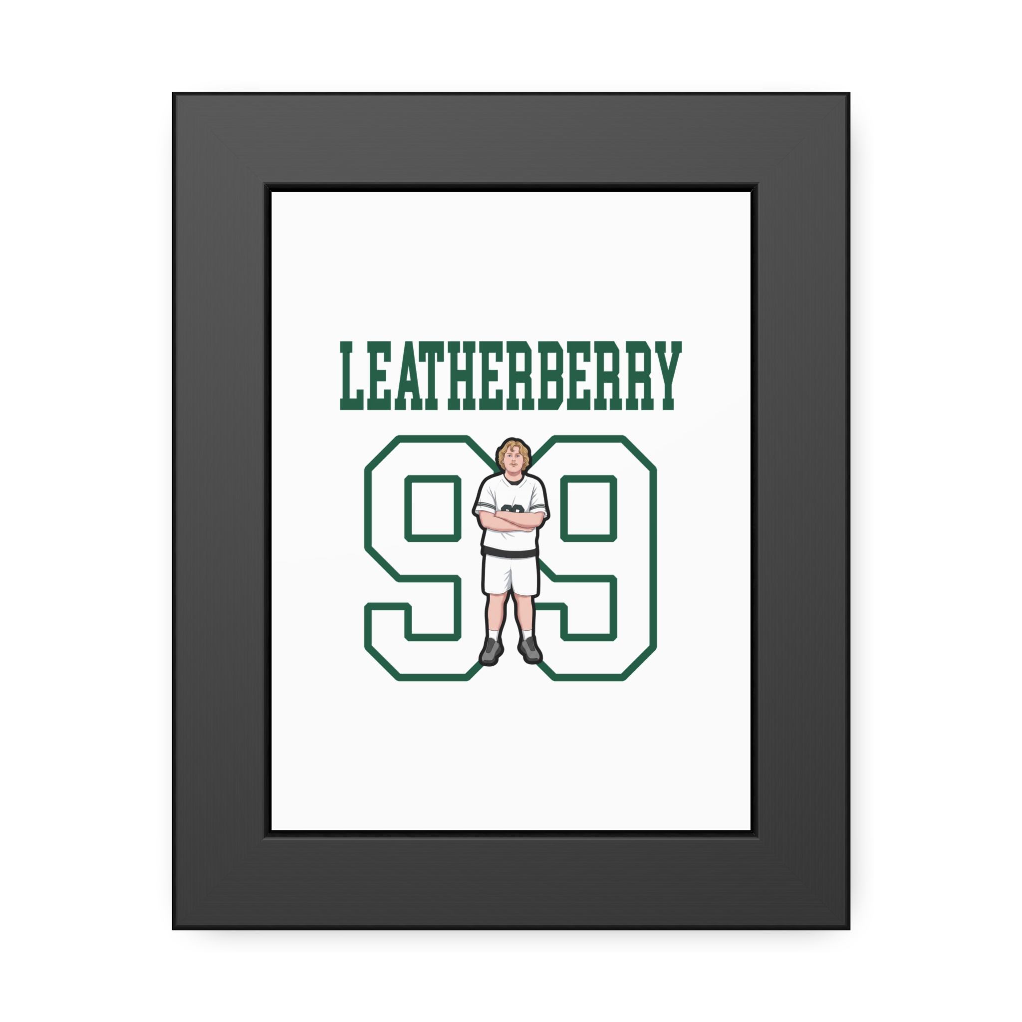 Framed Poster — character_shirsey in Black