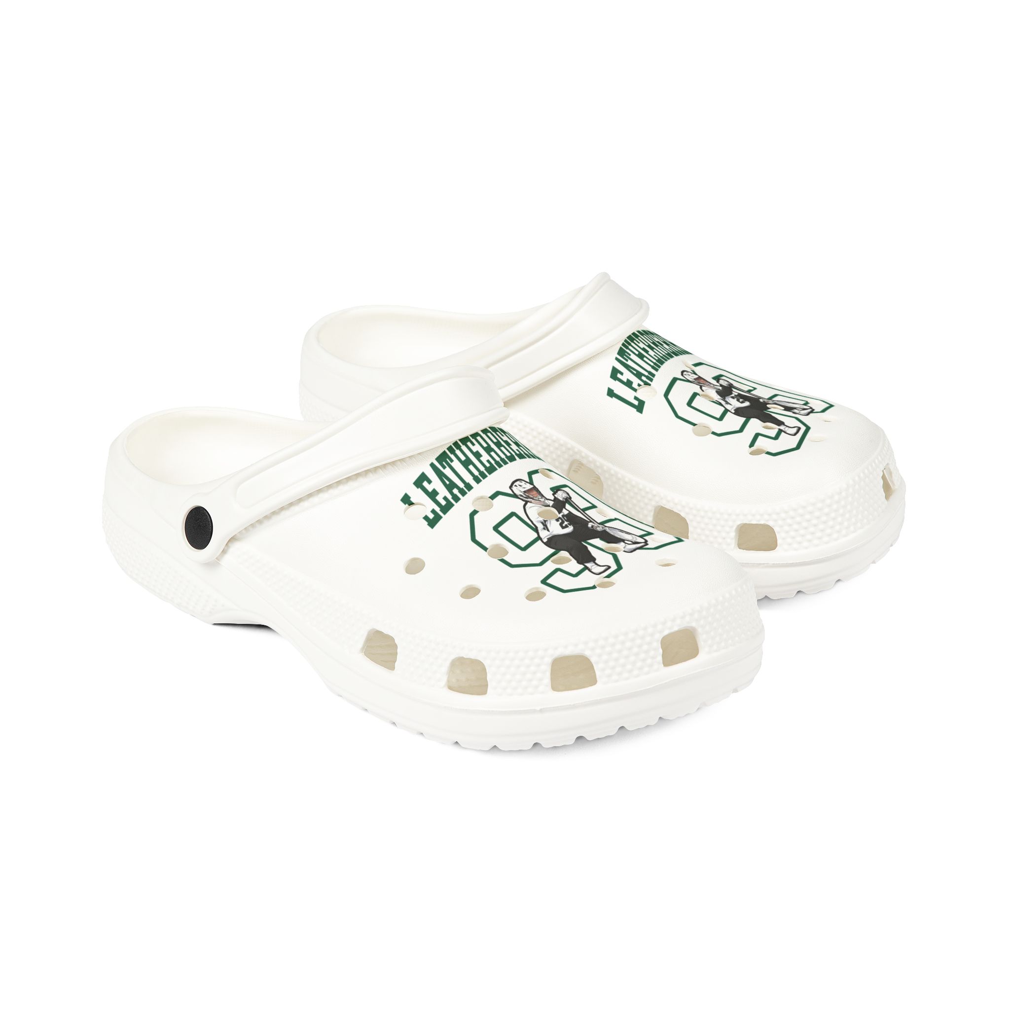 Rubber Clogs — character_shirsey in White