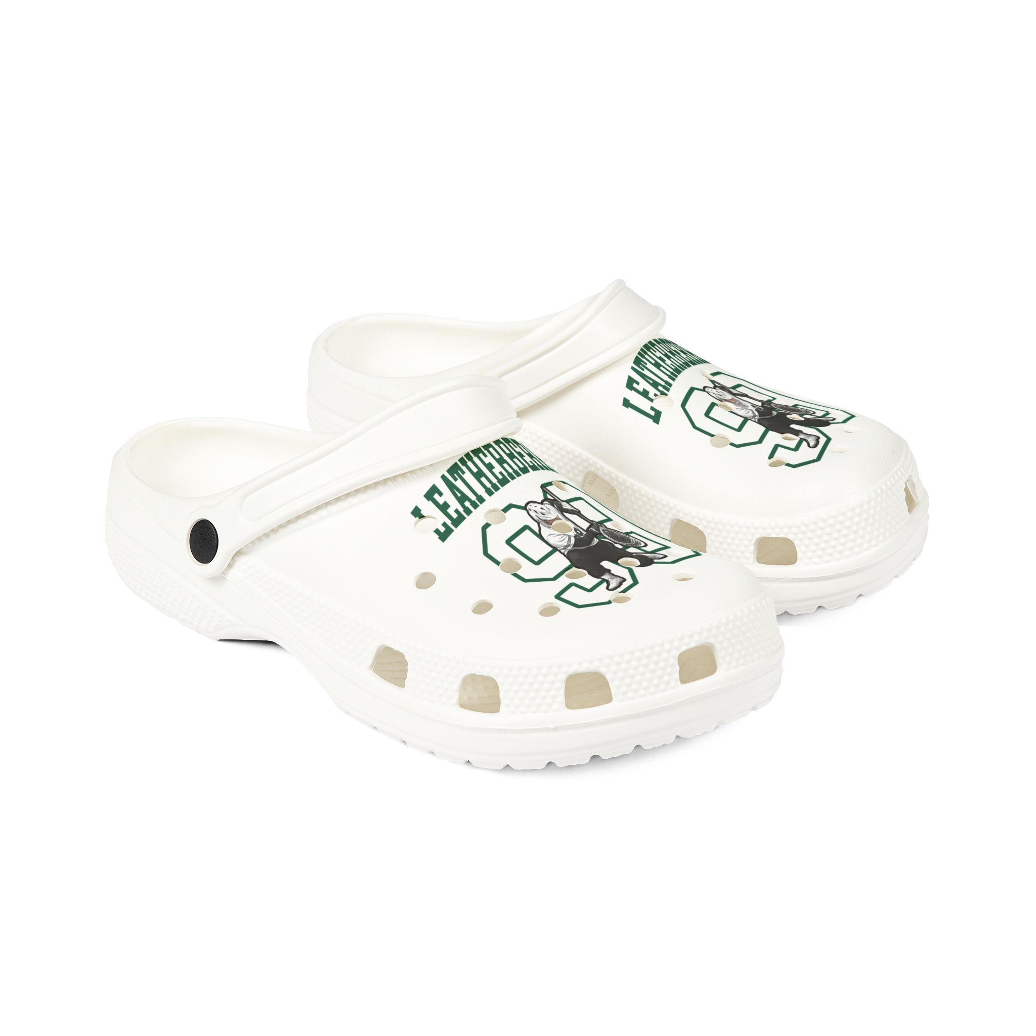 Rubber Clogs — character_shirsey in White