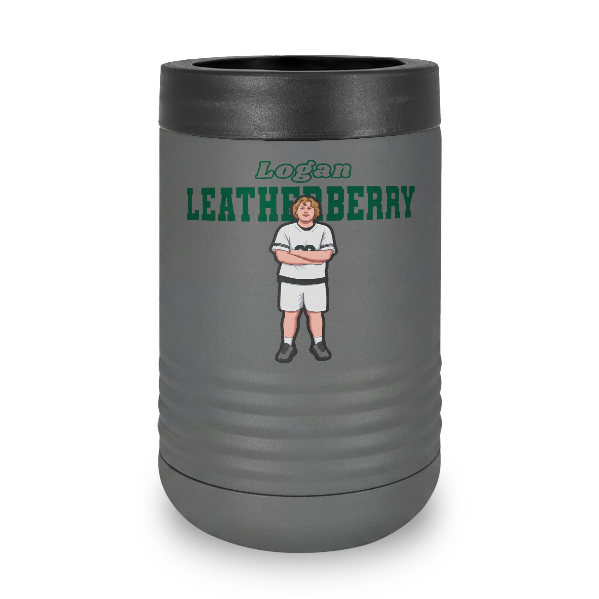 Stainless Can Cooler — character_name_arch in Grey