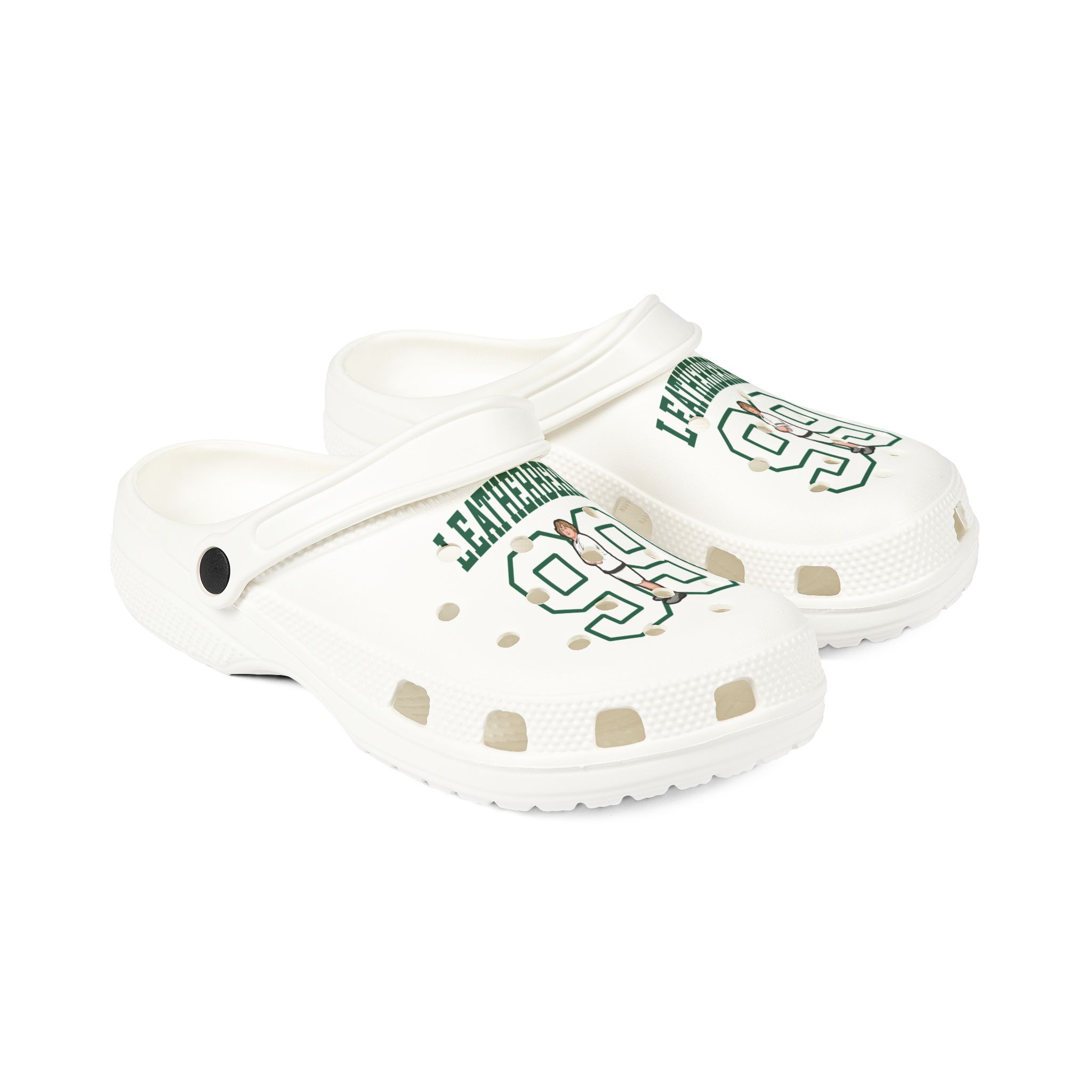 Rubber Clogs — character_shirsey in White