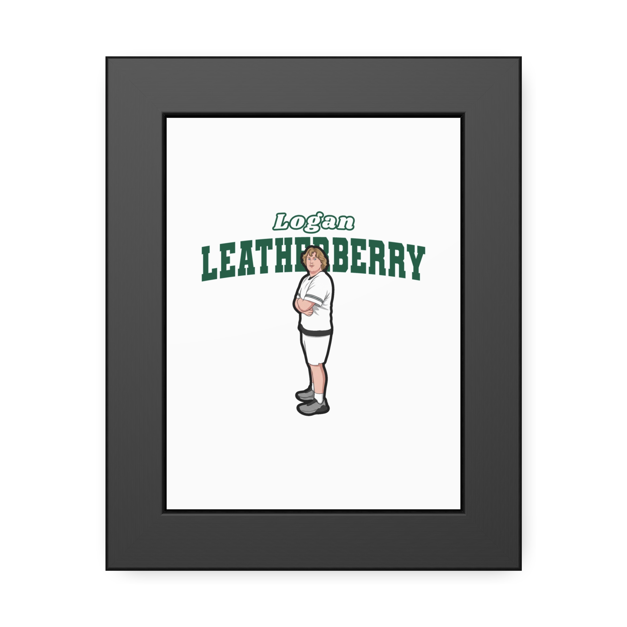 Framed Poster — character_name_arch in Black