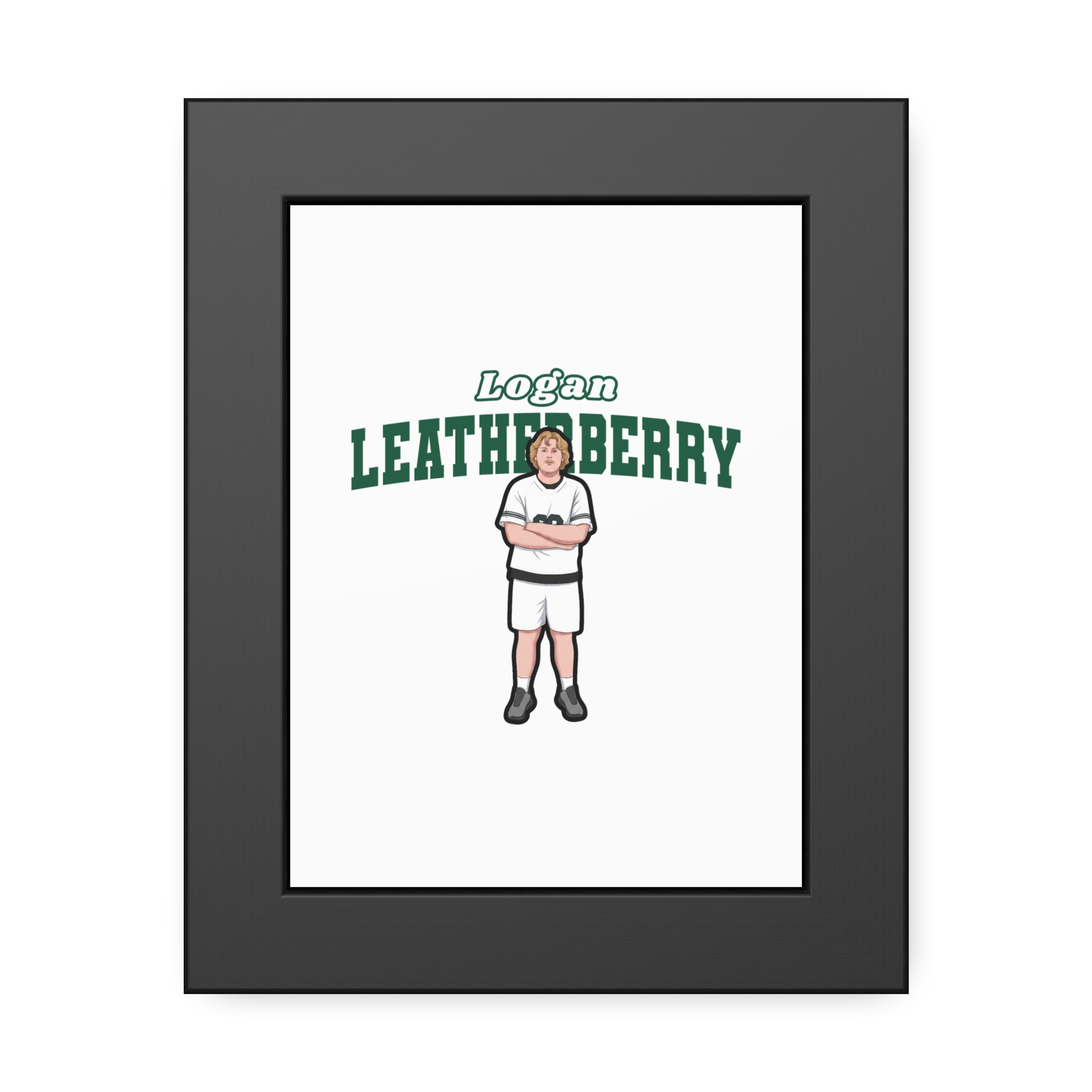 Framed Poster — character_name_arch in Black