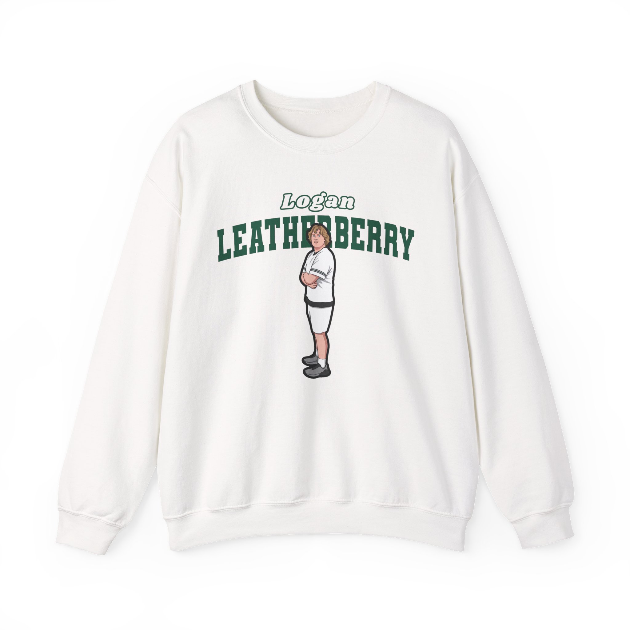 Crewneck Sweatshirt — character_name_arch in White