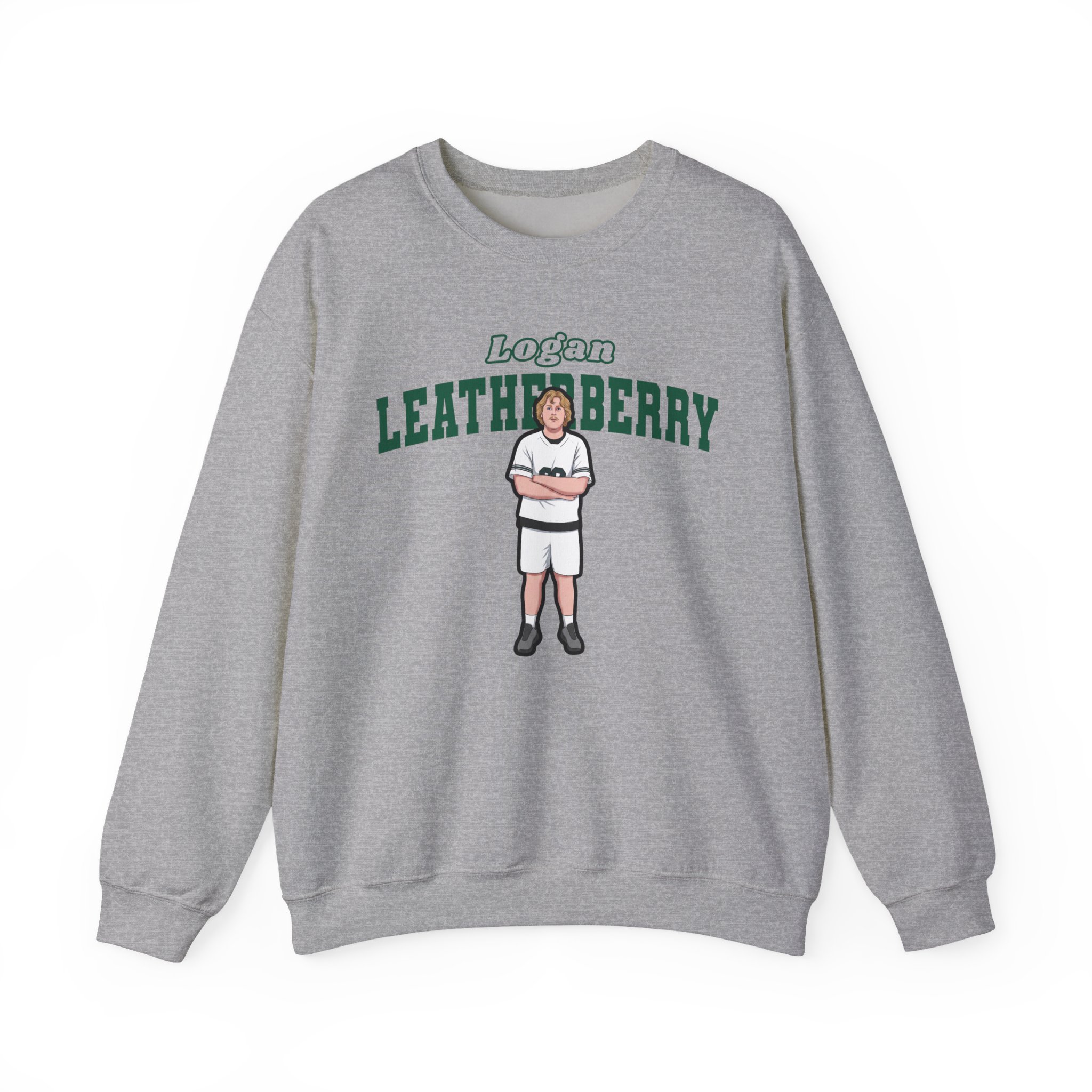 Crewneck Sweatshirt — character_name_arch in Grey