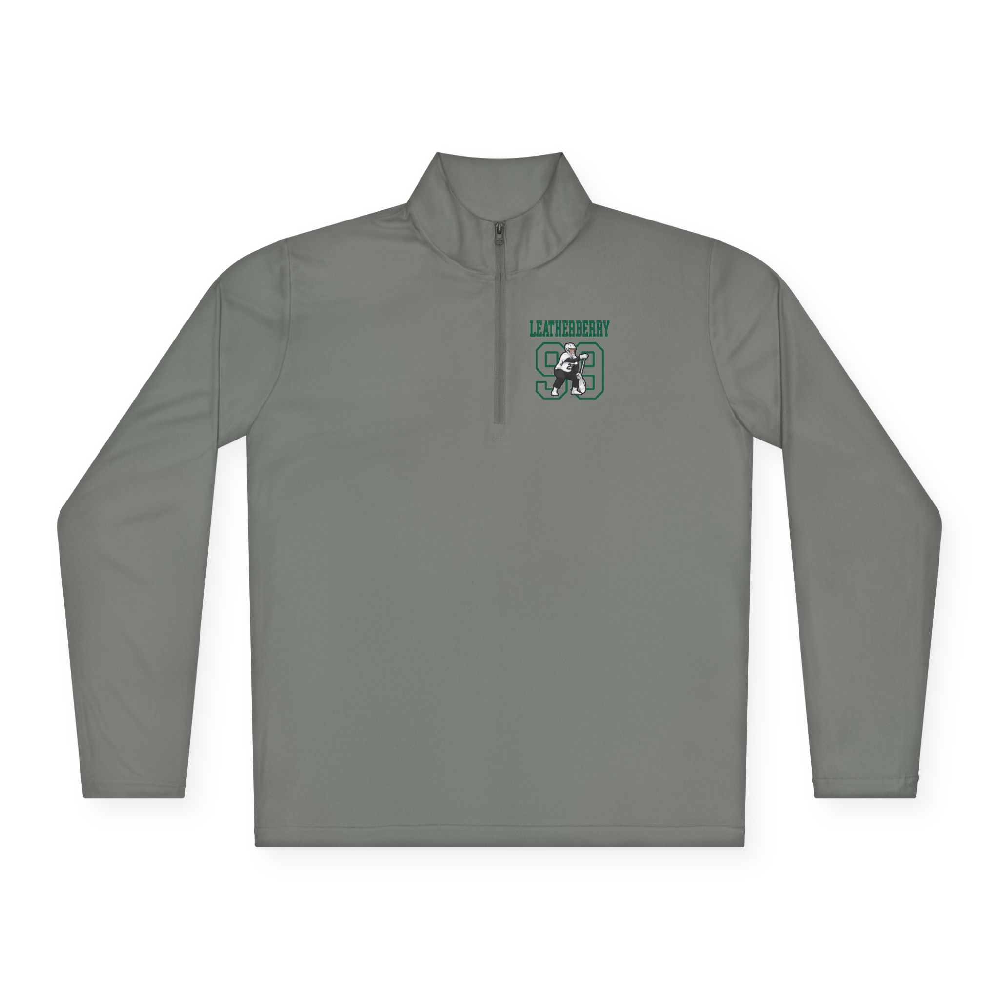 Q-Zip Pullover — character_shirsey in Grey