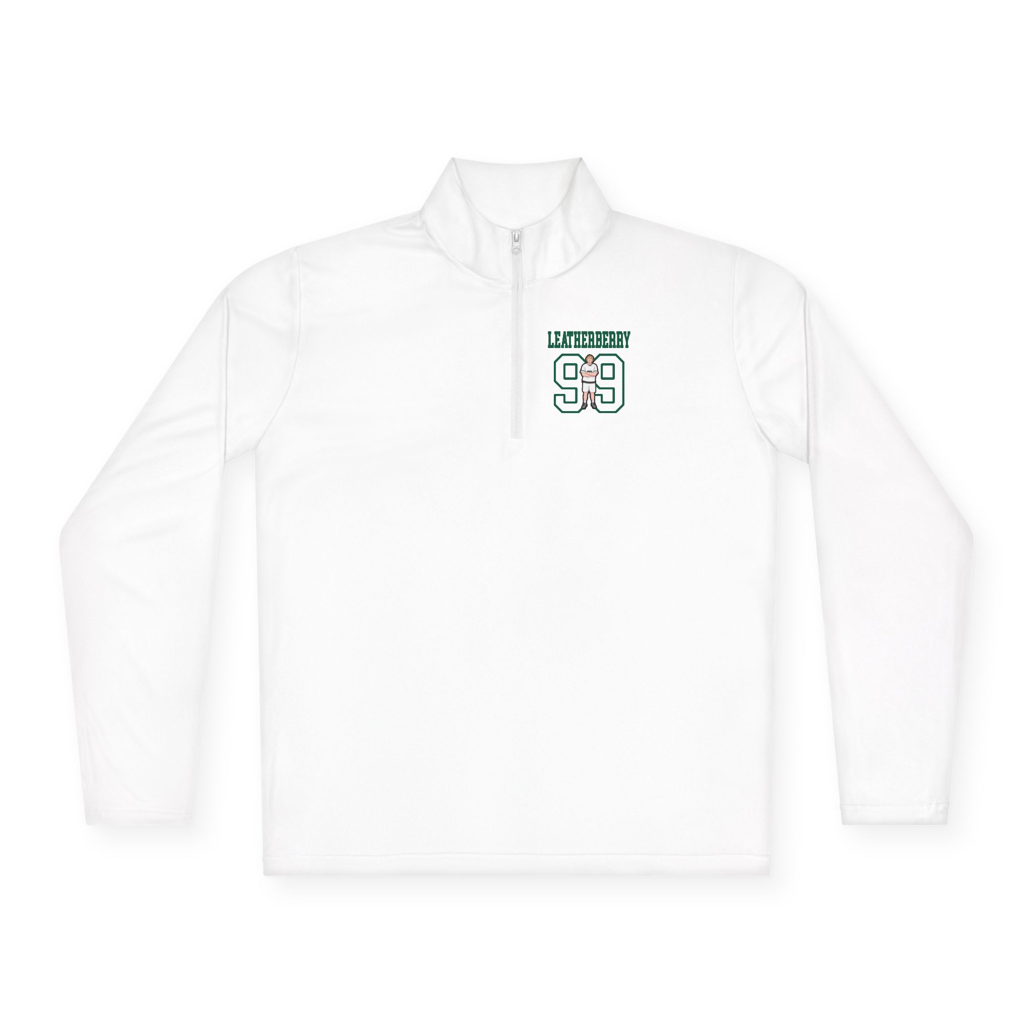 Q-Zip Pullover — character_shirsey in White