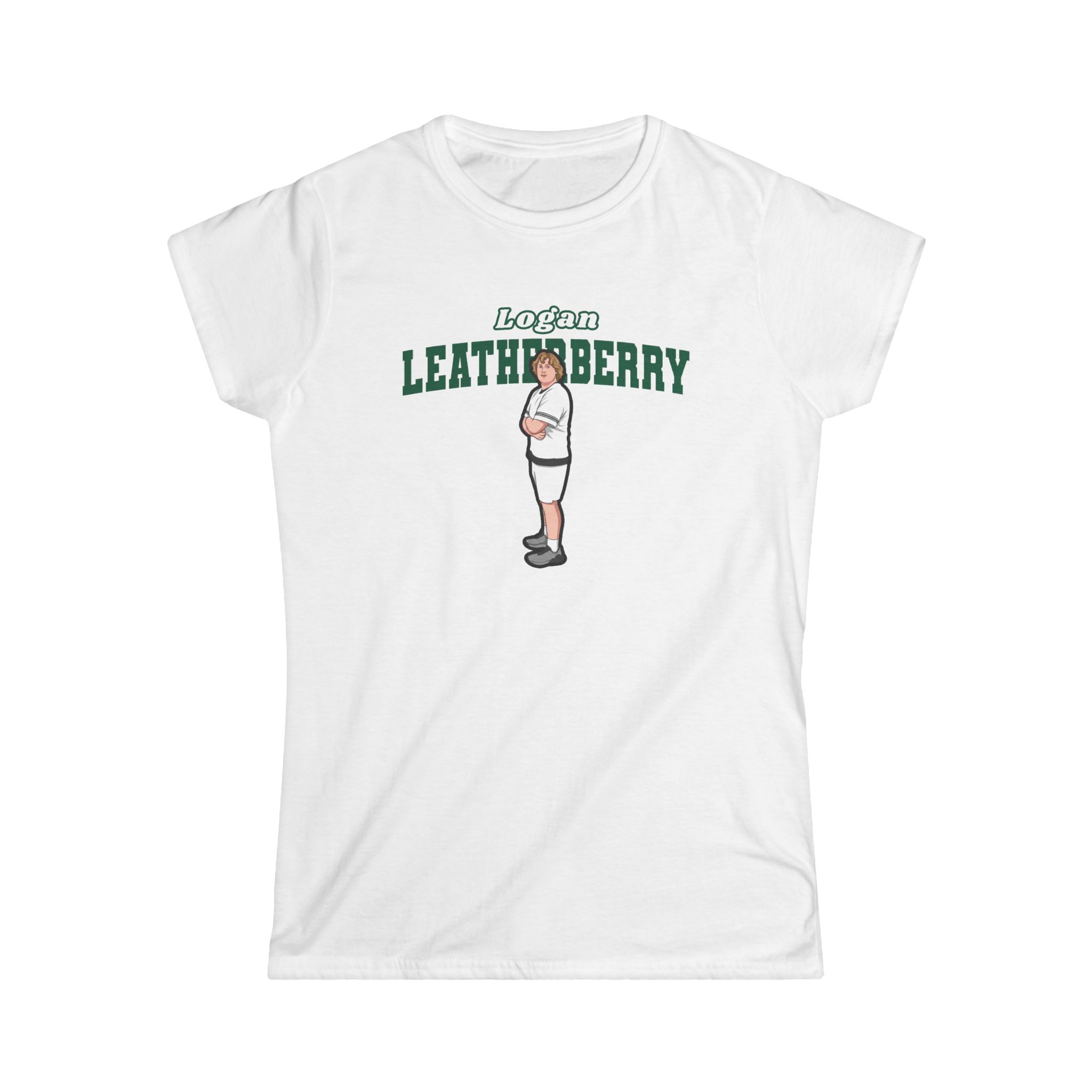 Women's Softstyle Tee — character_name_arch in White