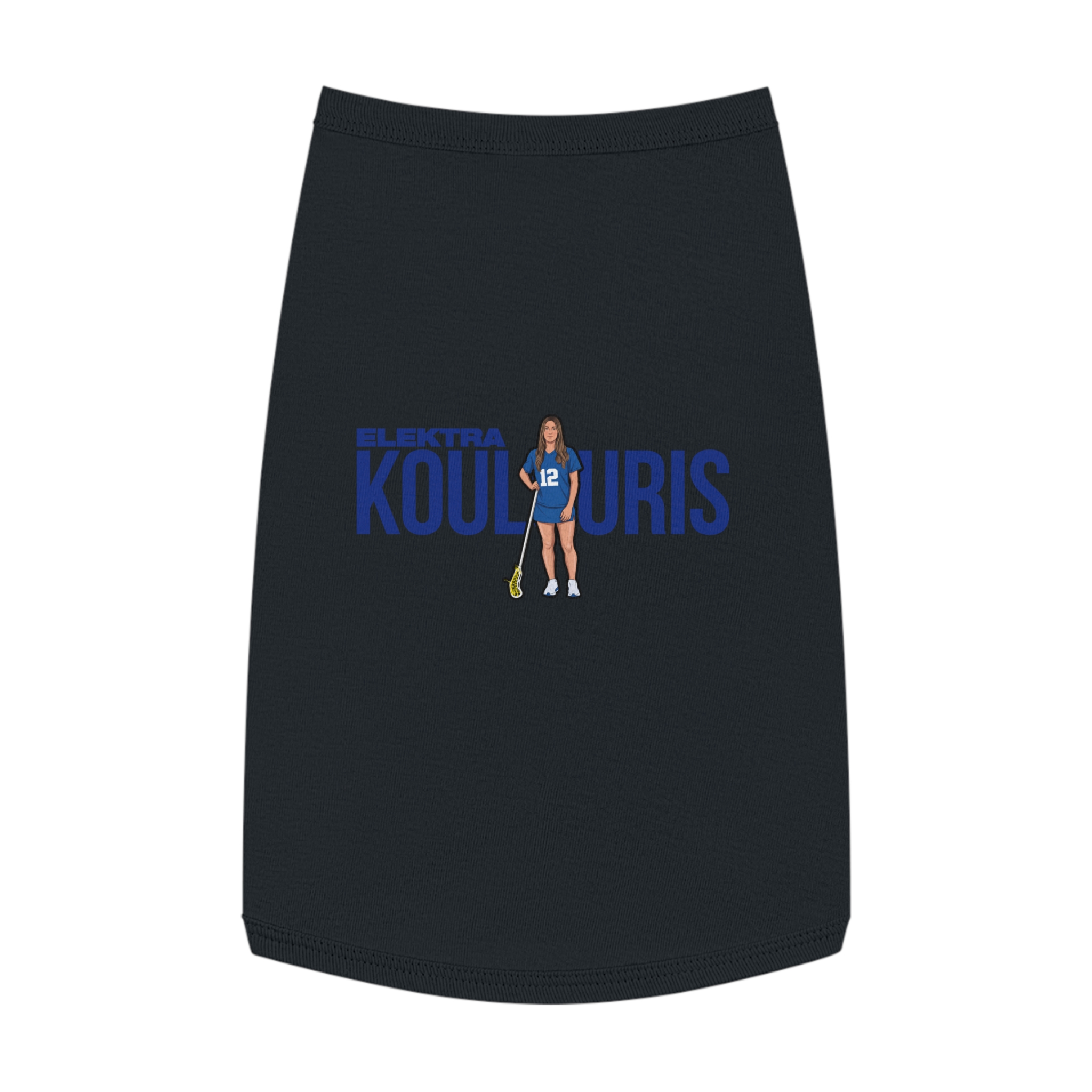 Pet Tank Top — character_player_name in Black
