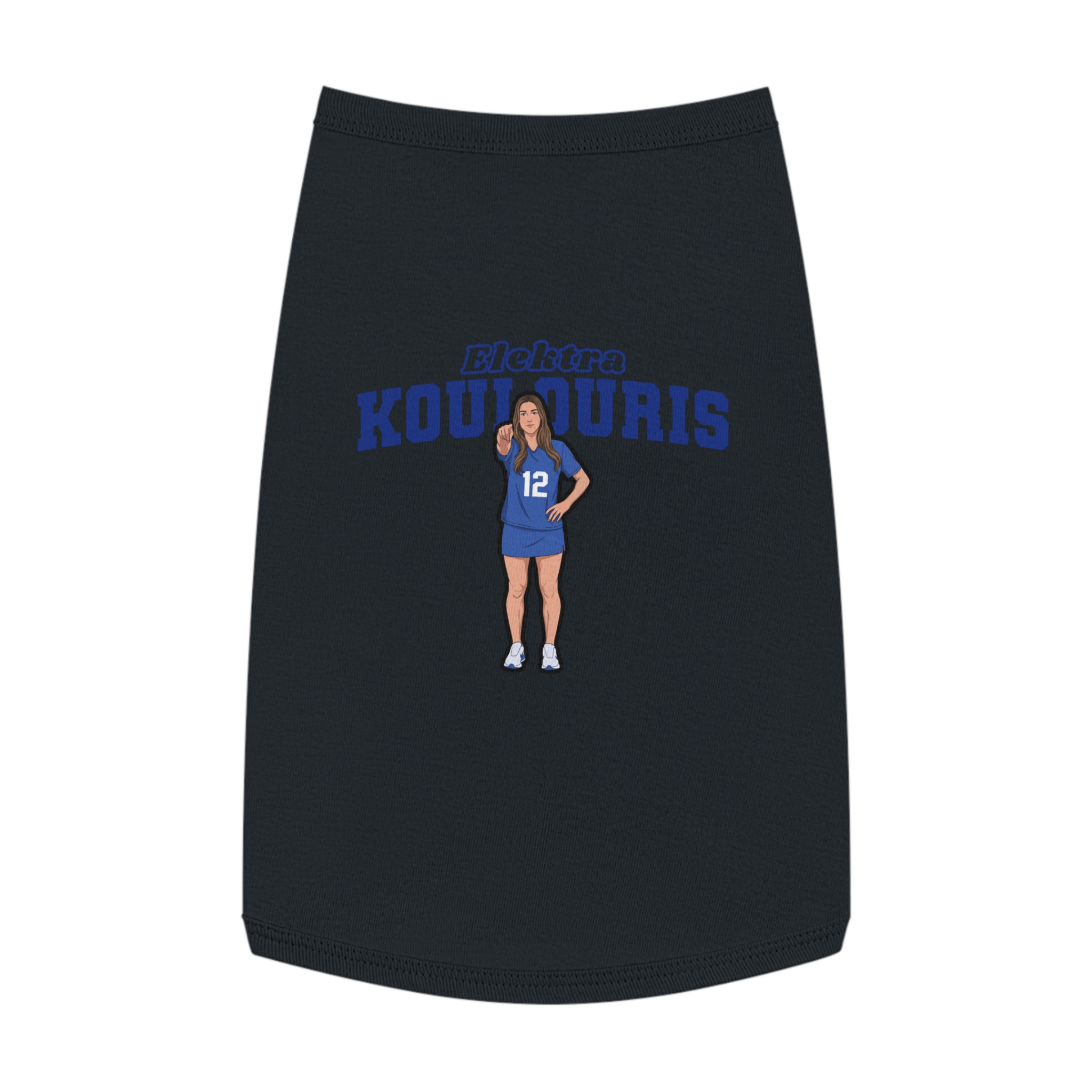 Pet Tank Top — character_name_arch in White