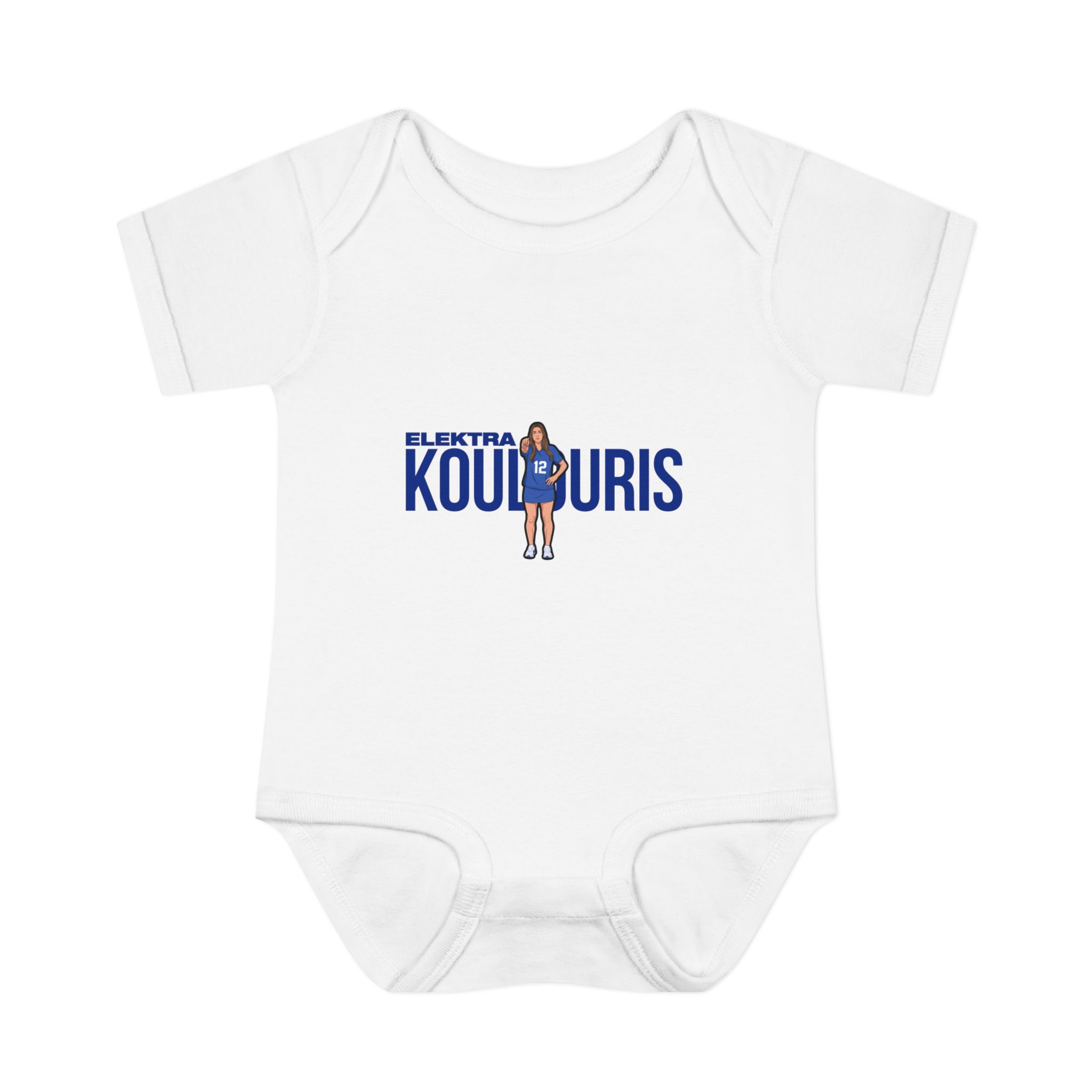 Baby Onesie — character_player_name in White