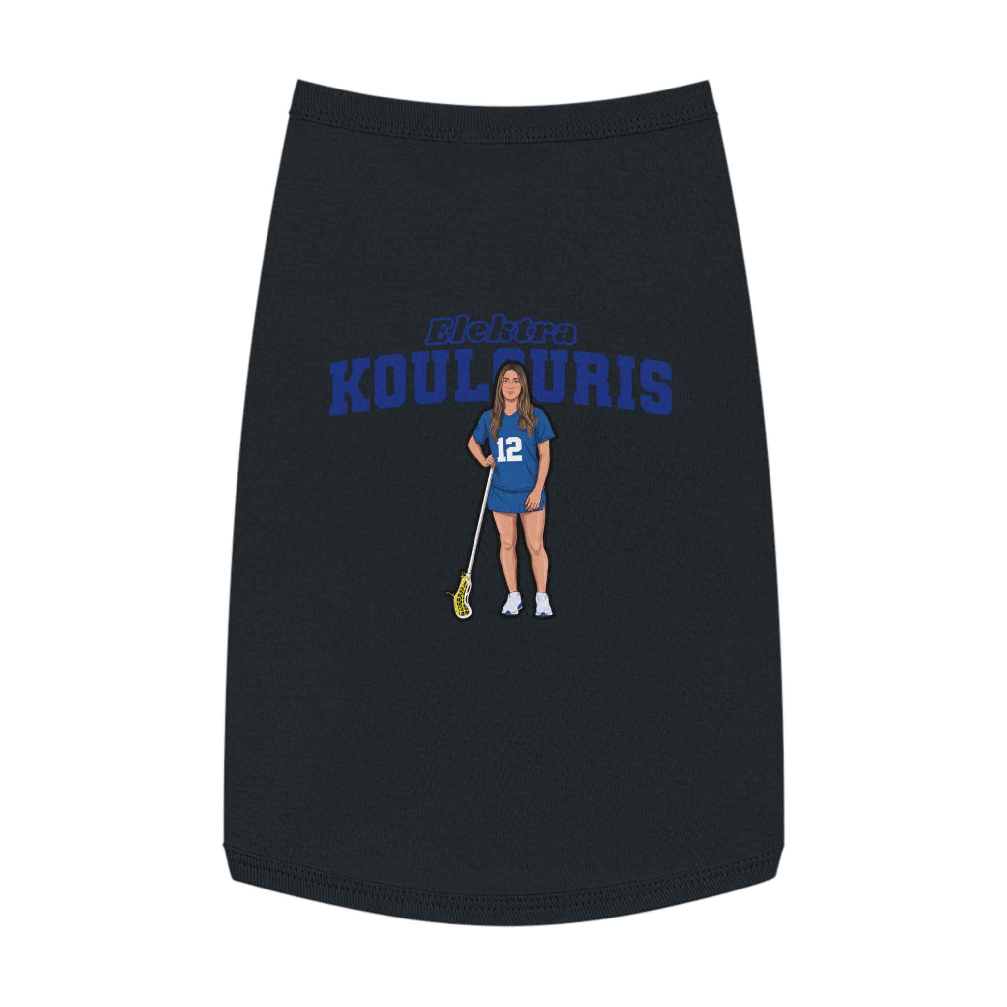 Pet Tank Top — character_name_arch in Black