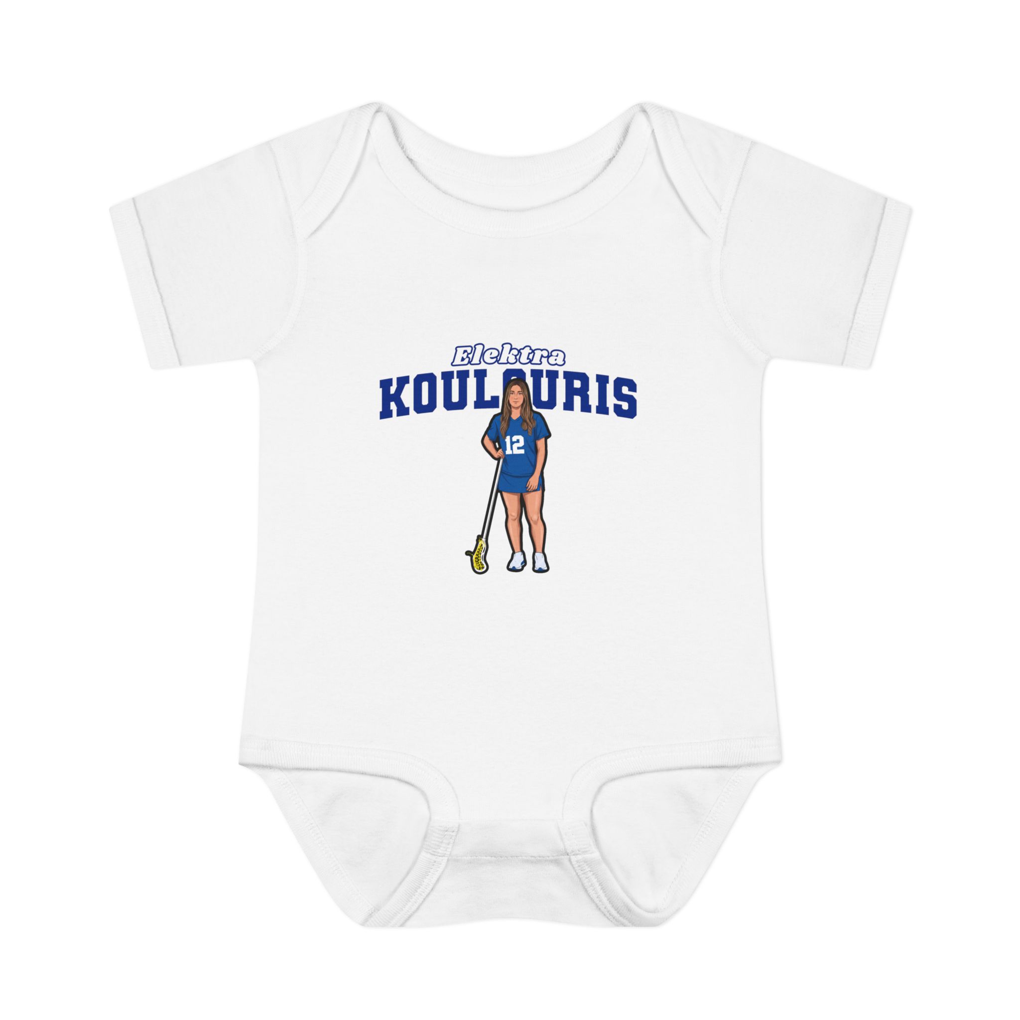 Baby Onesie — character_name_arch in White