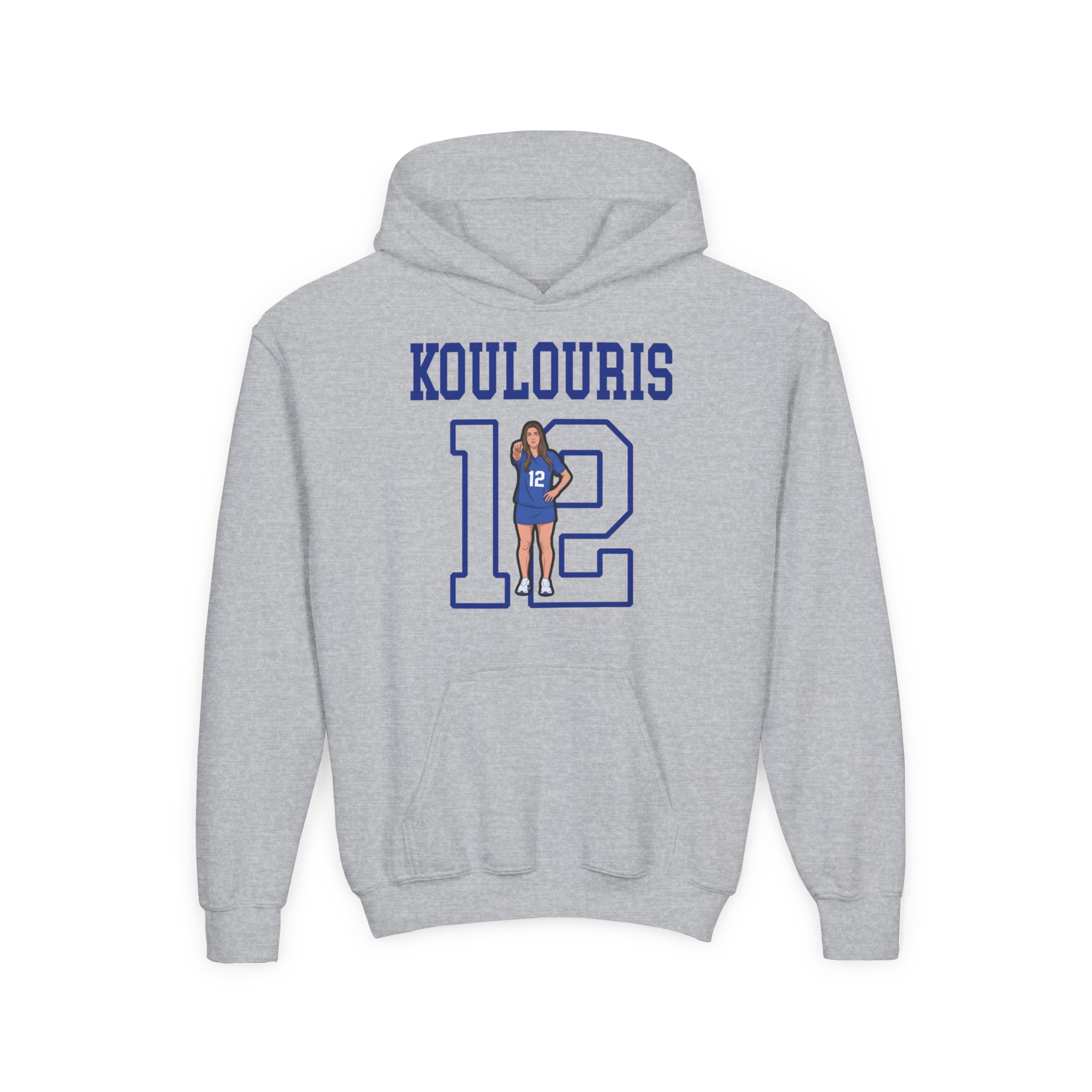 Youth Hoodie — character_shirsey in Grey