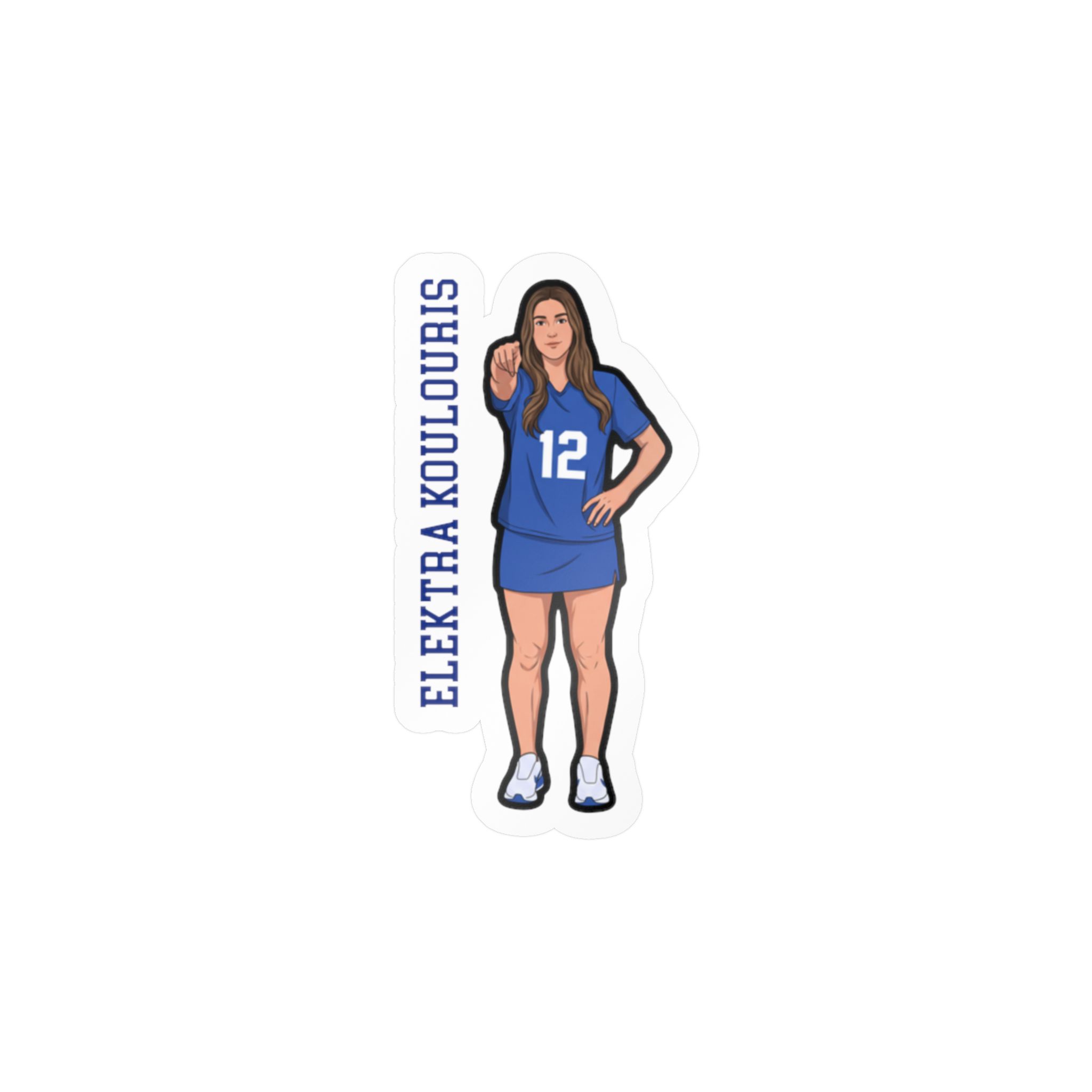 Vinyl Sticker — character_name_vertical in Classic
