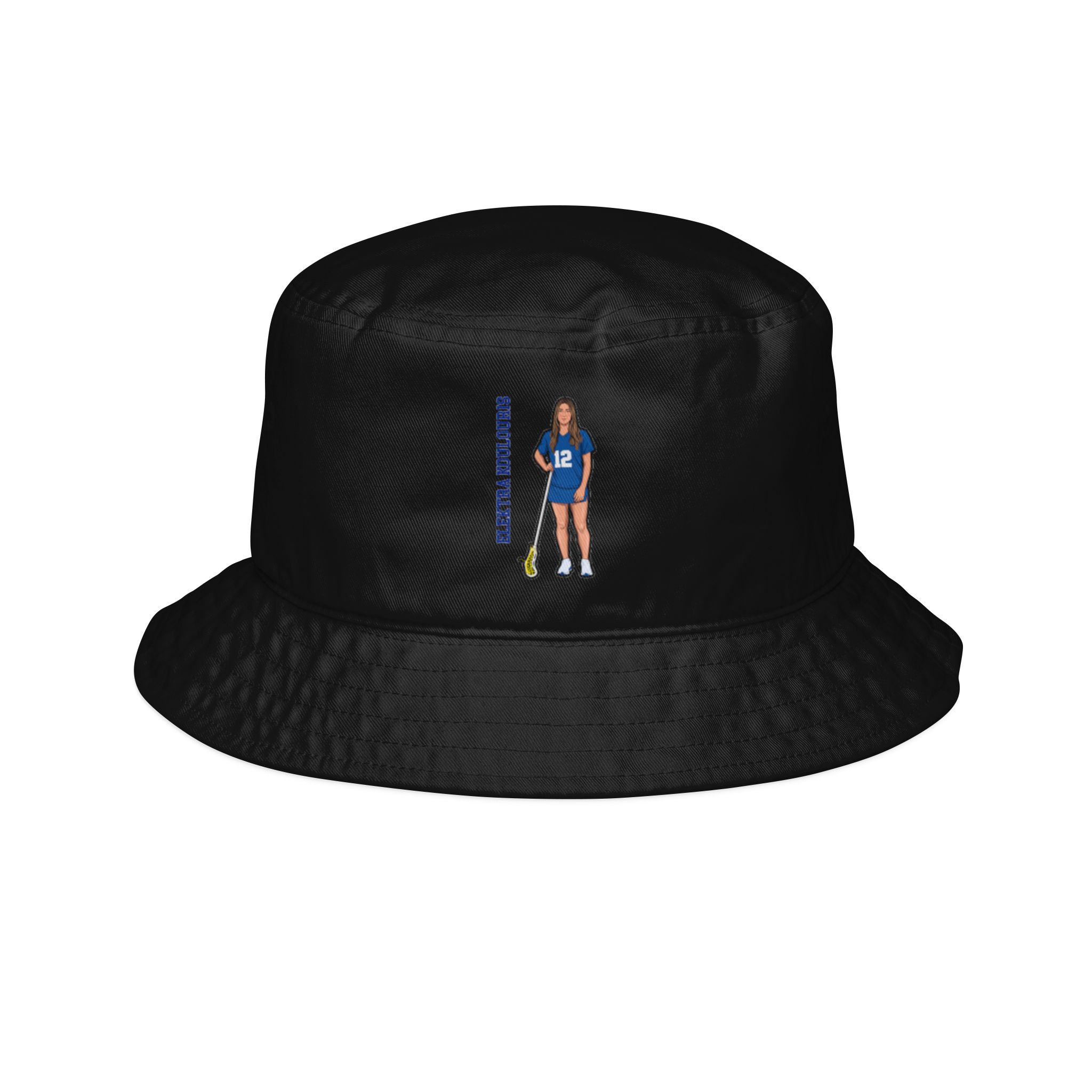 Bucket Hat — character_name_vertical in Black