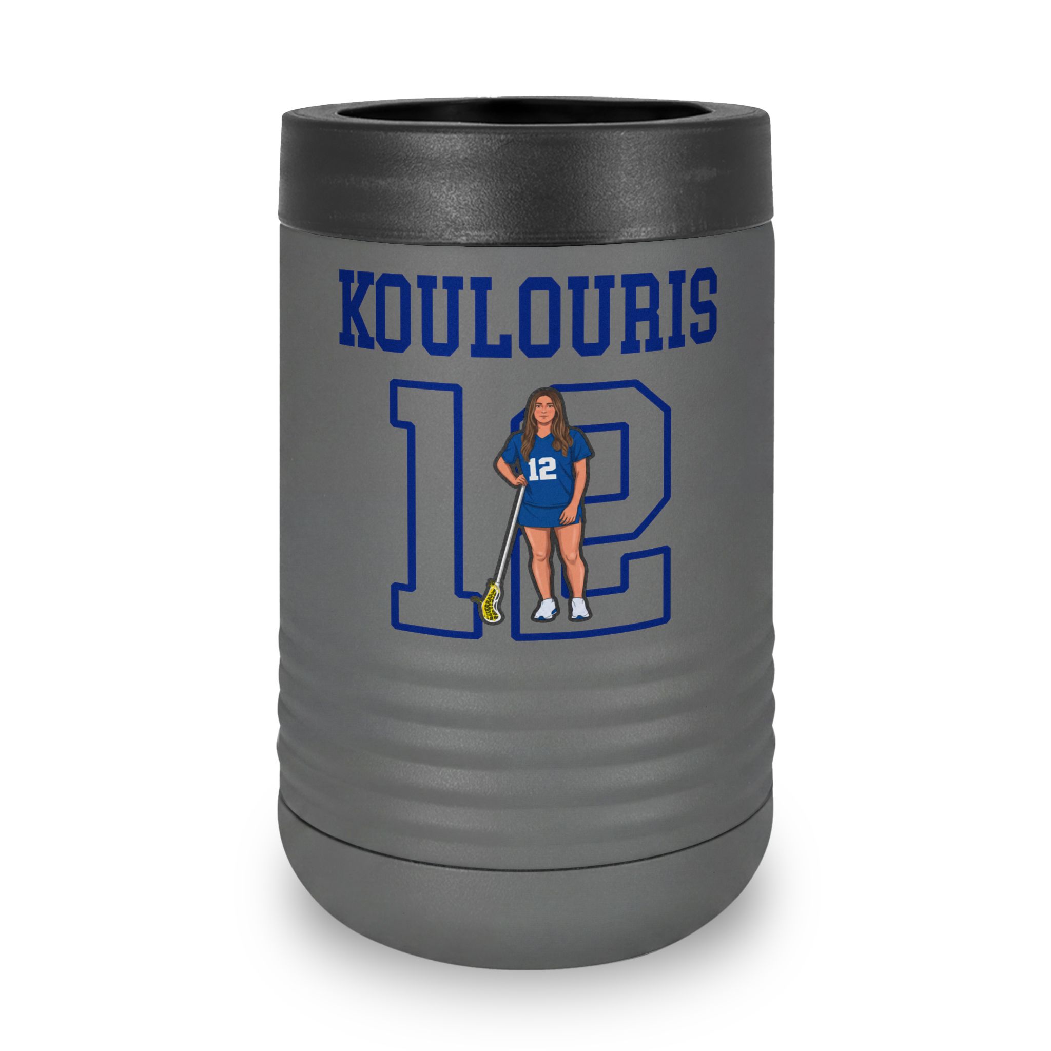 Stainless Can Cooler — character_shirsey in Grey