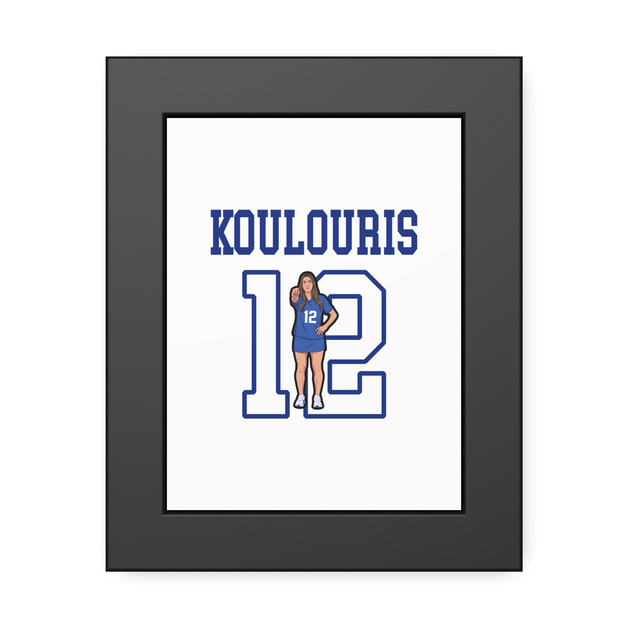 Framed Poster — character_shirsey in Black