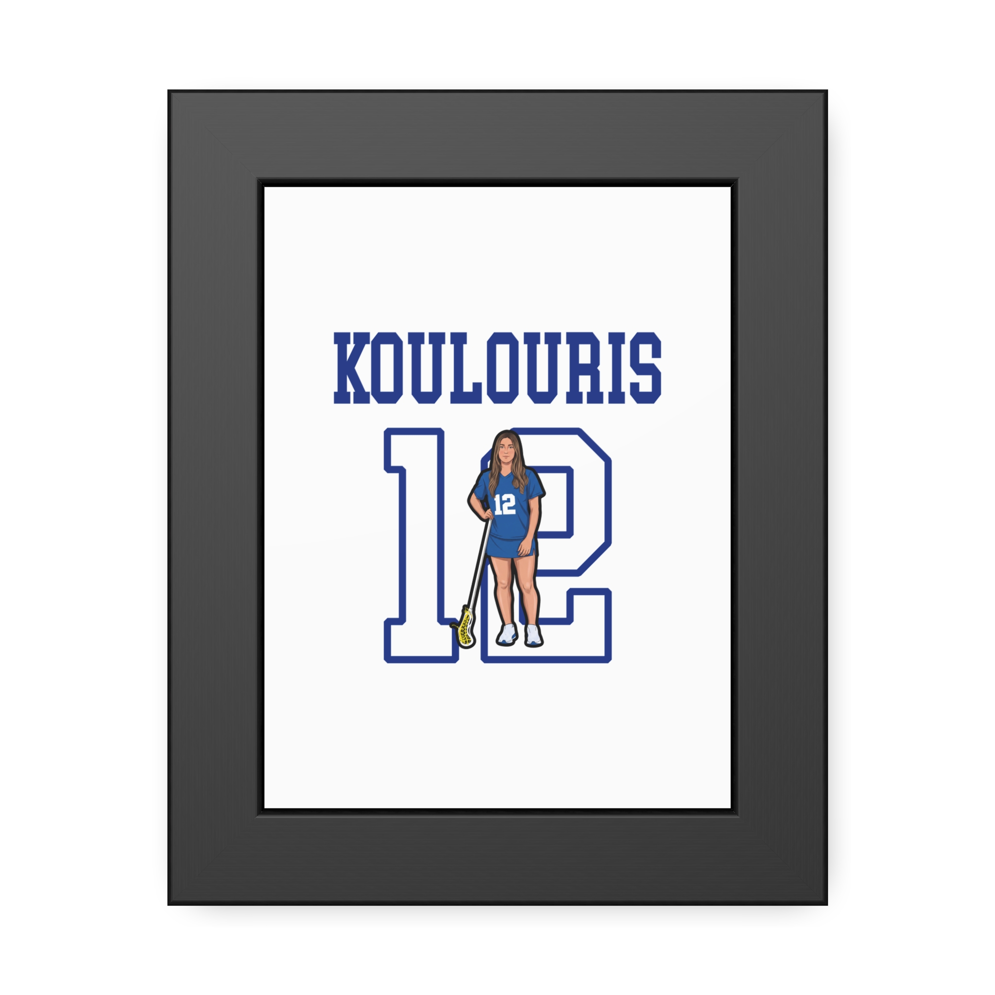 Framed Poster — character_shirsey in Black