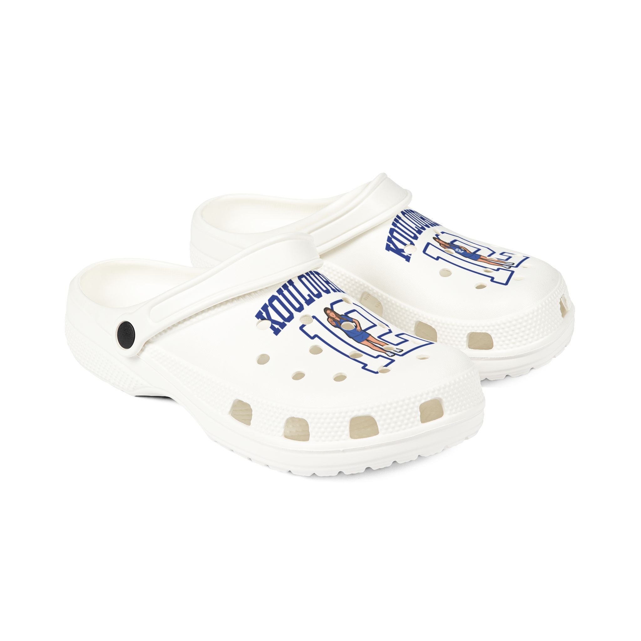Rubber Clogs — character_shirsey in White