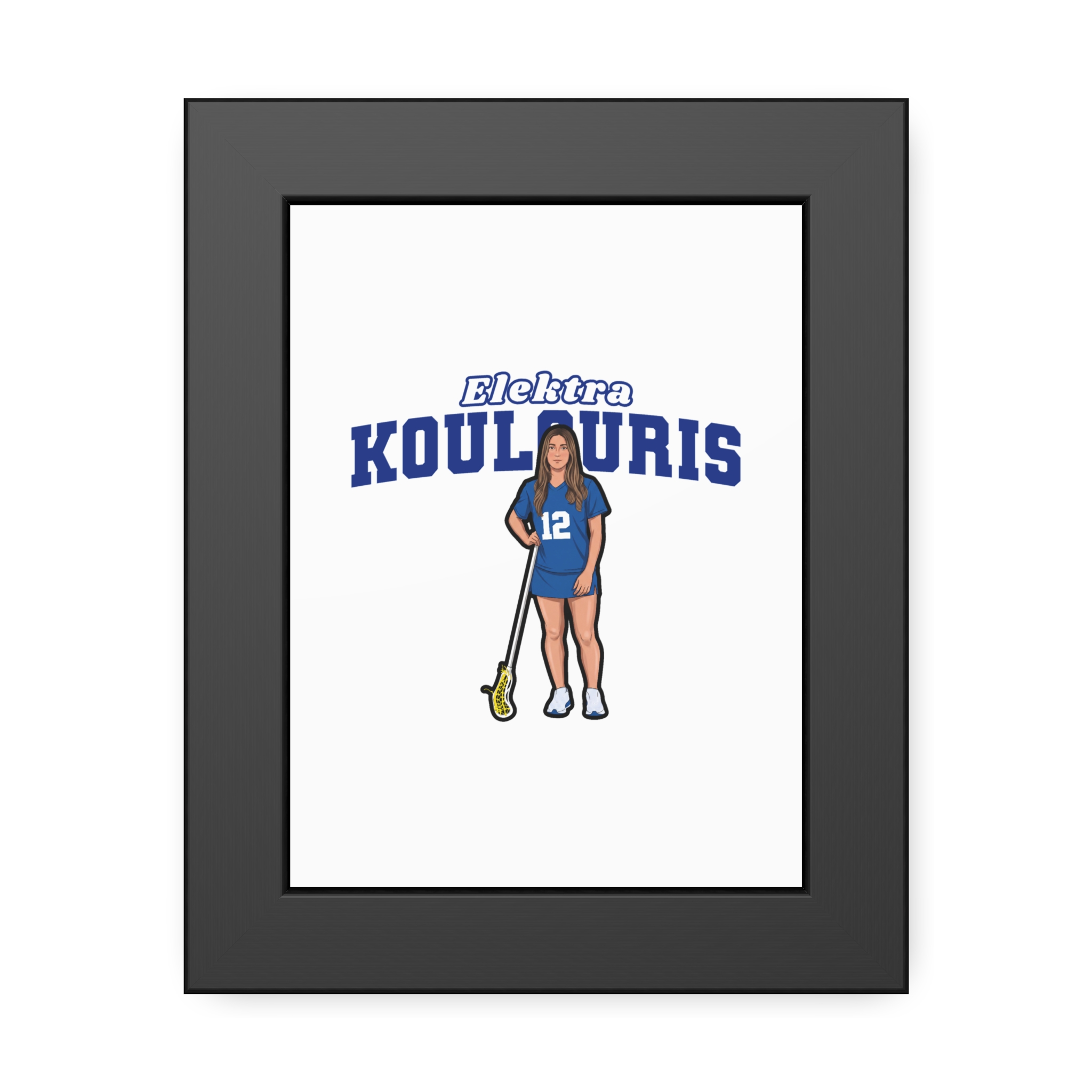 Framed Poster — character_name_arch in Black