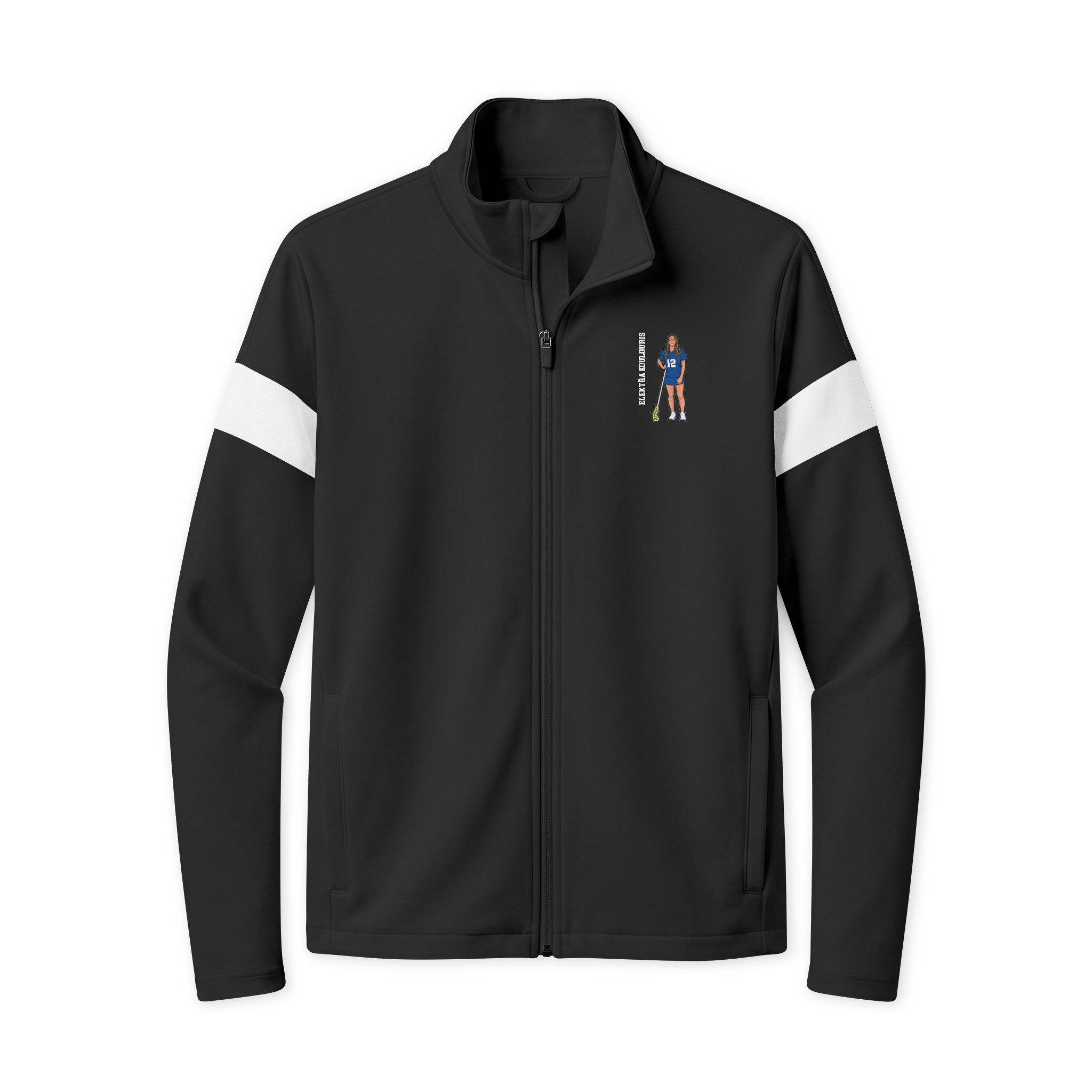 Travel Full-Zip Jacket — character_name_vertical in Black/ White