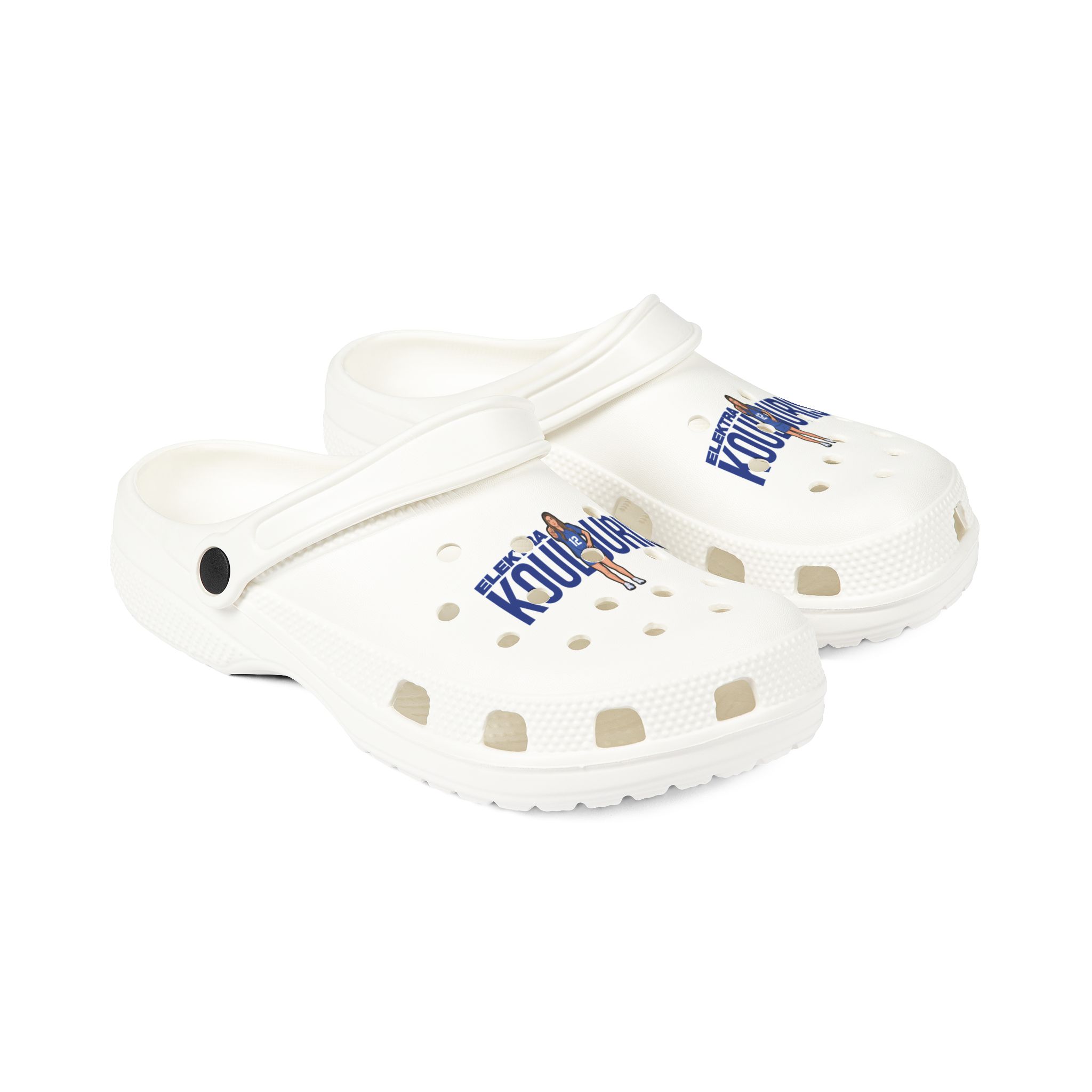 Rubber Clogs — character_player_name in White