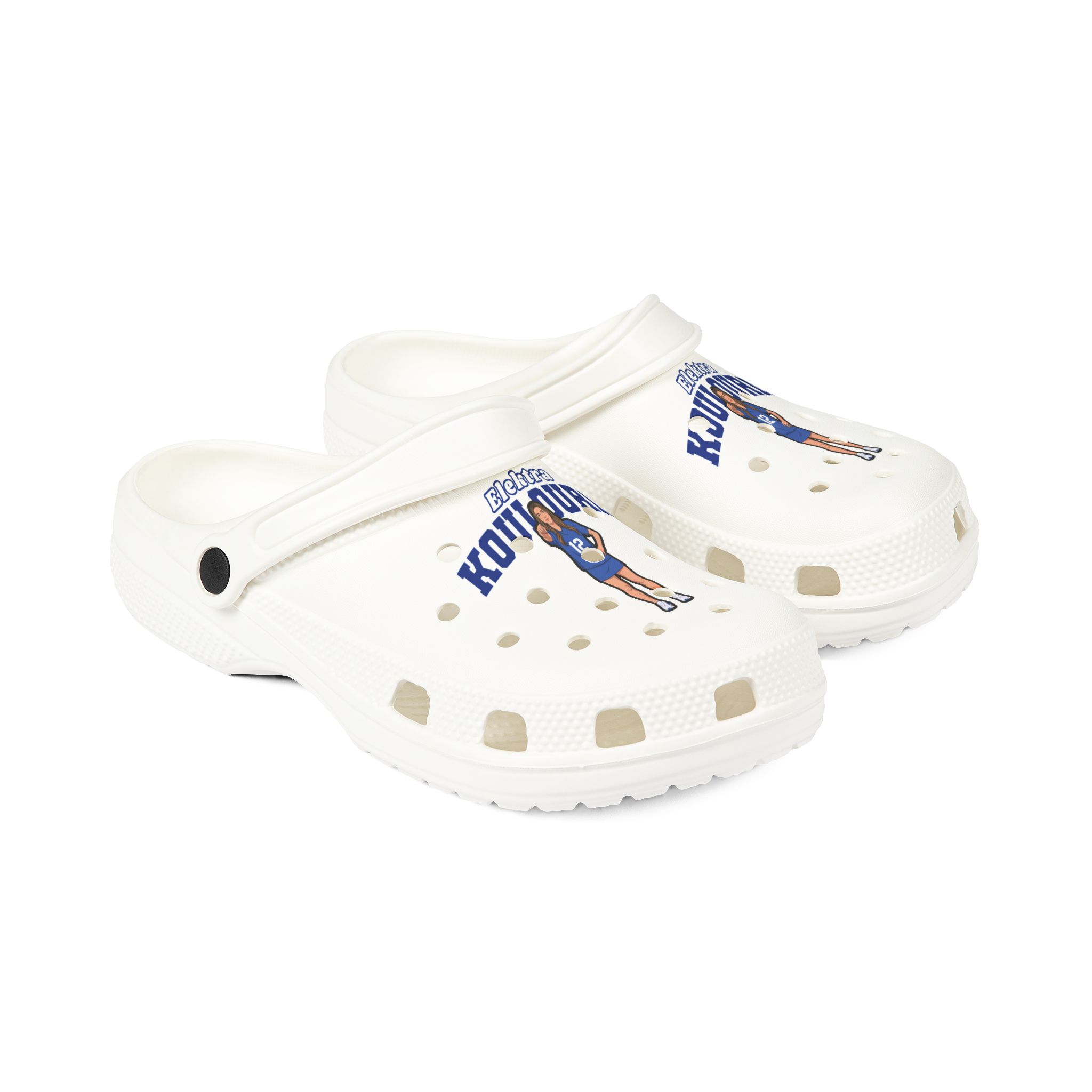 Rubber Clogs — character_name_arch in White