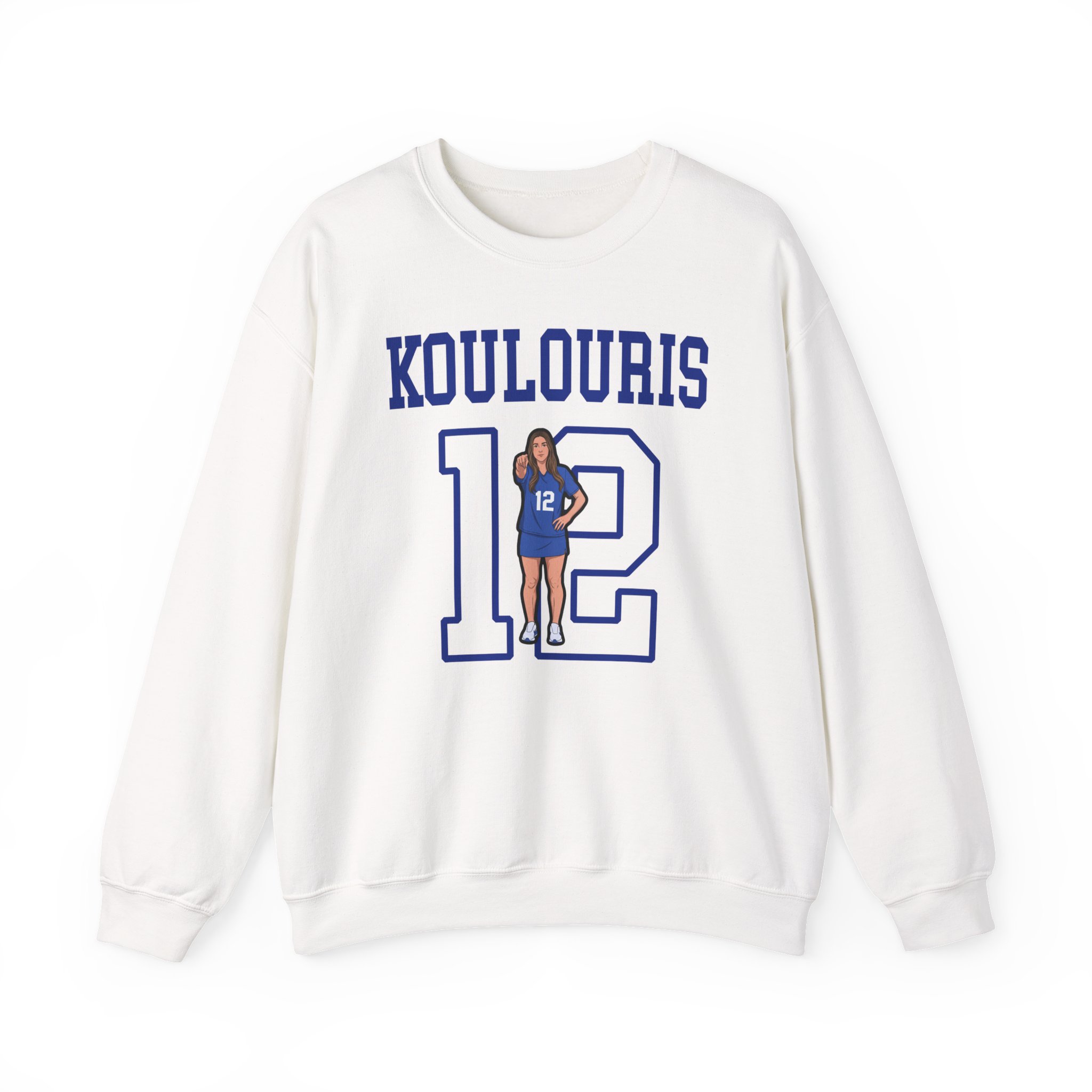 Crewneck Sweatshirt — character_shirsey in White