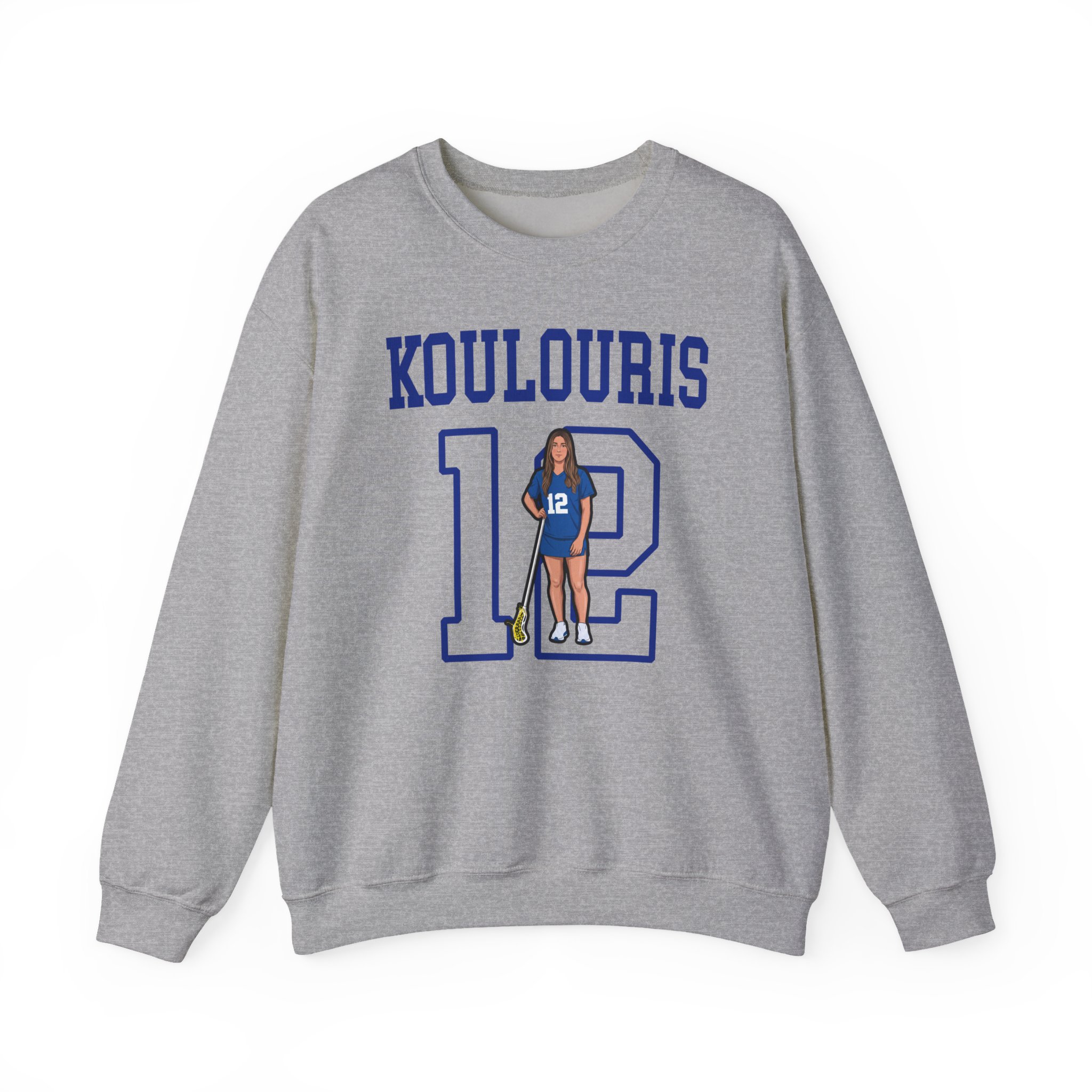 Crewneck Sweatshirt — character_shirsey in Grey