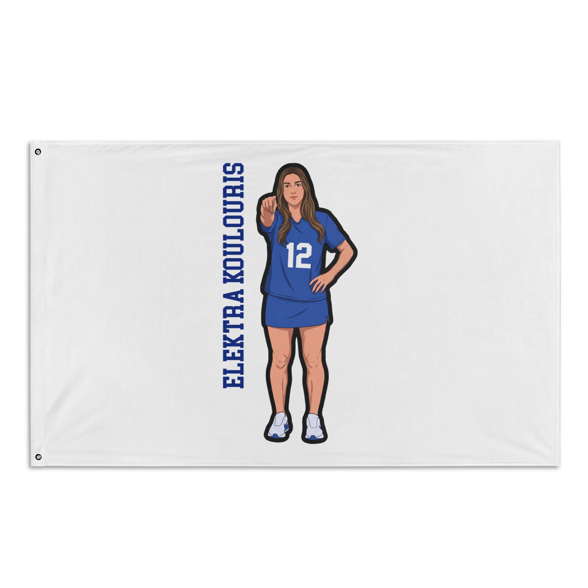 Flag (35 × 56 in) — character_name_vertical in Classic