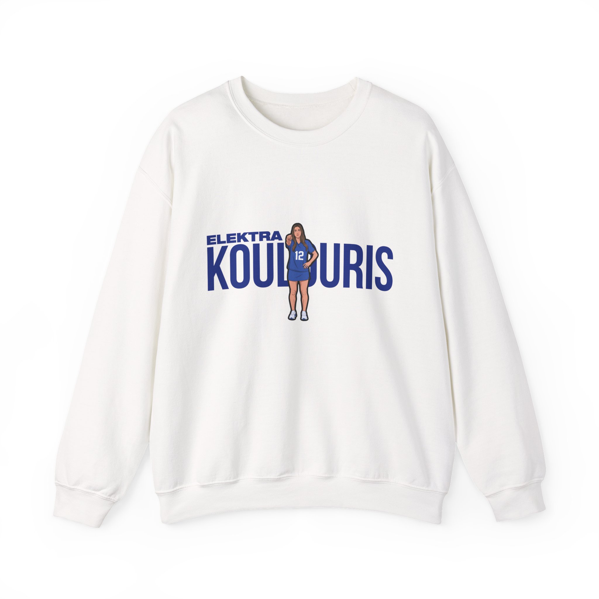 Crewneck Sweatshirt — character_player_name in White