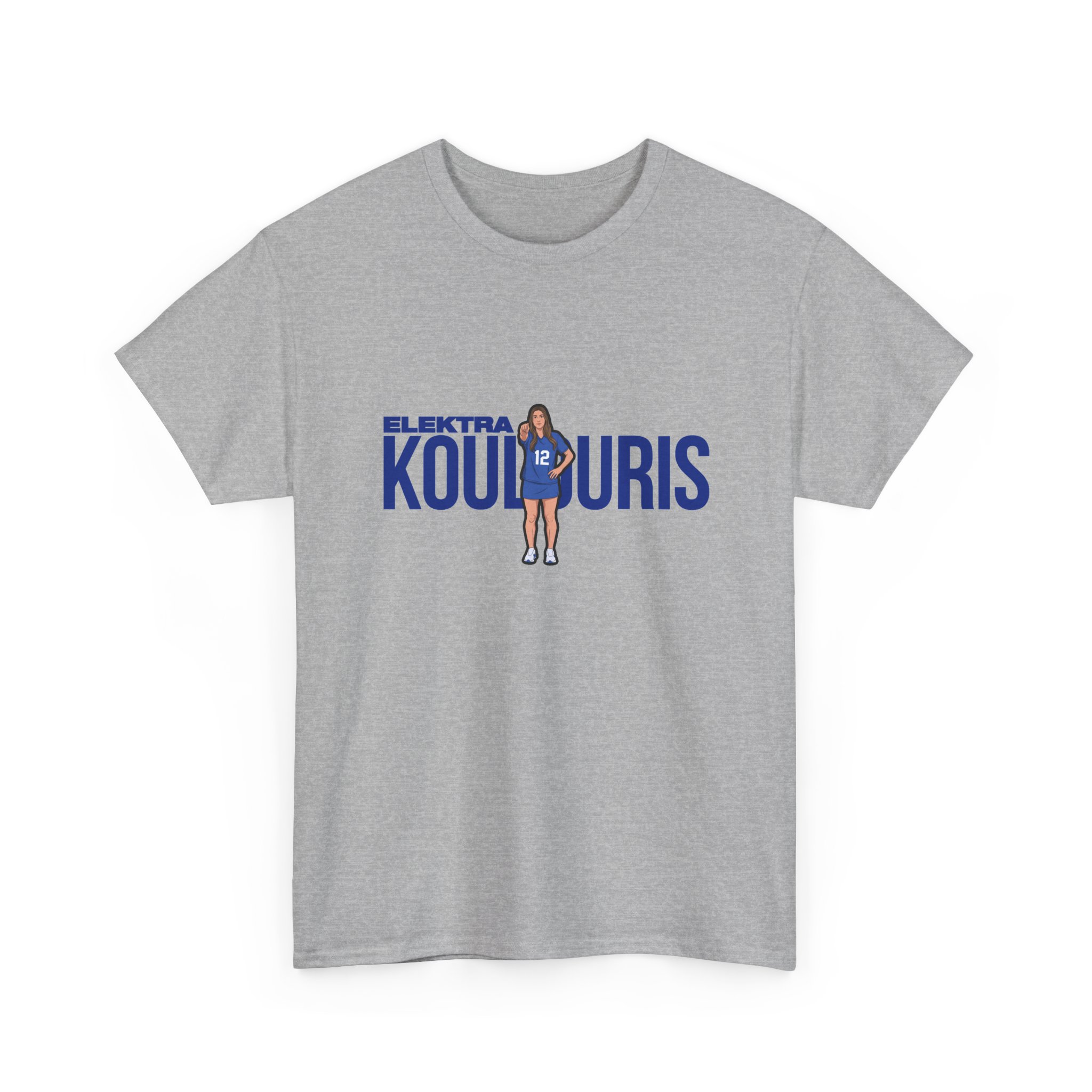 Tee — character_player_name in Grey
