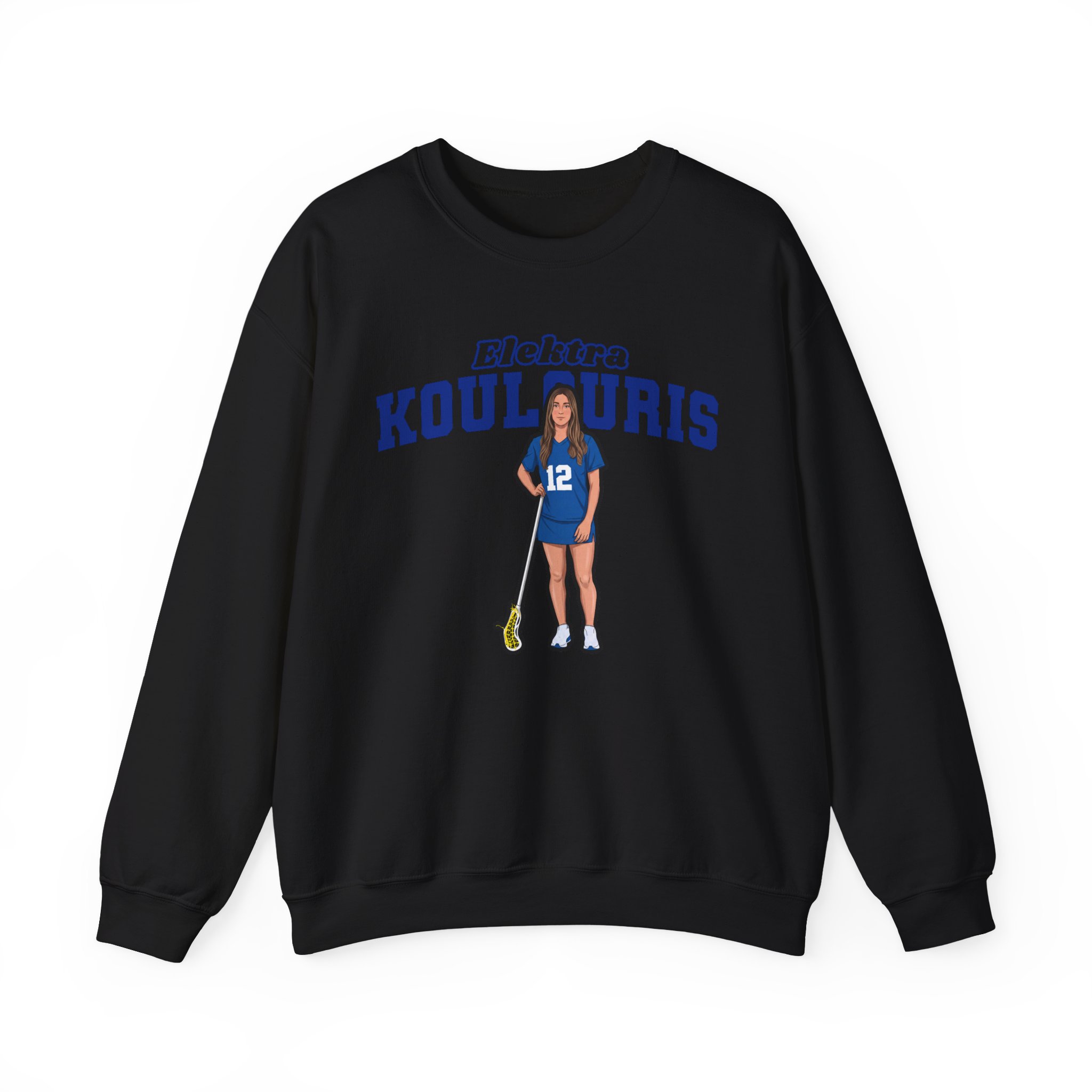 Crewneck Sweatshirt — character_name_arch in Black