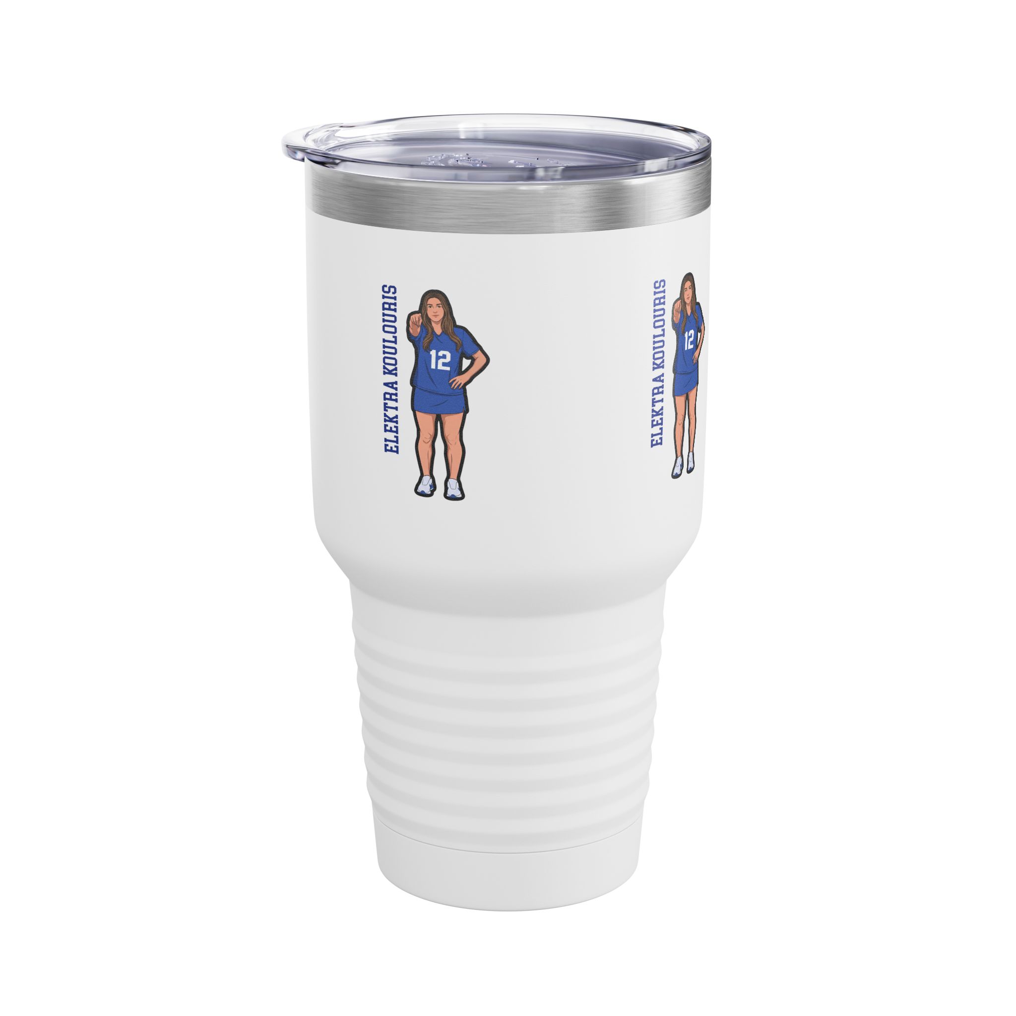 30oz Tumbler — character_name_vertical in White