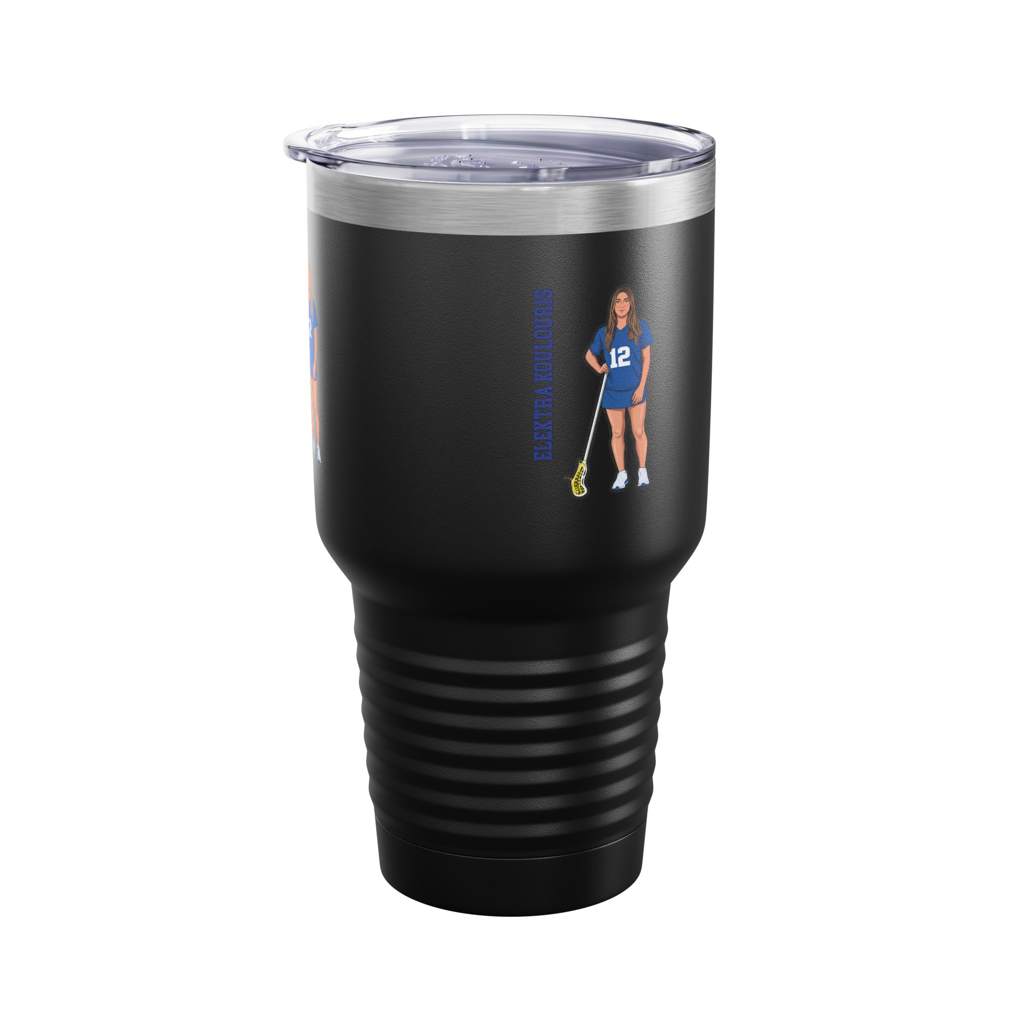 30oz Tumbler — character_name_vertical in Black