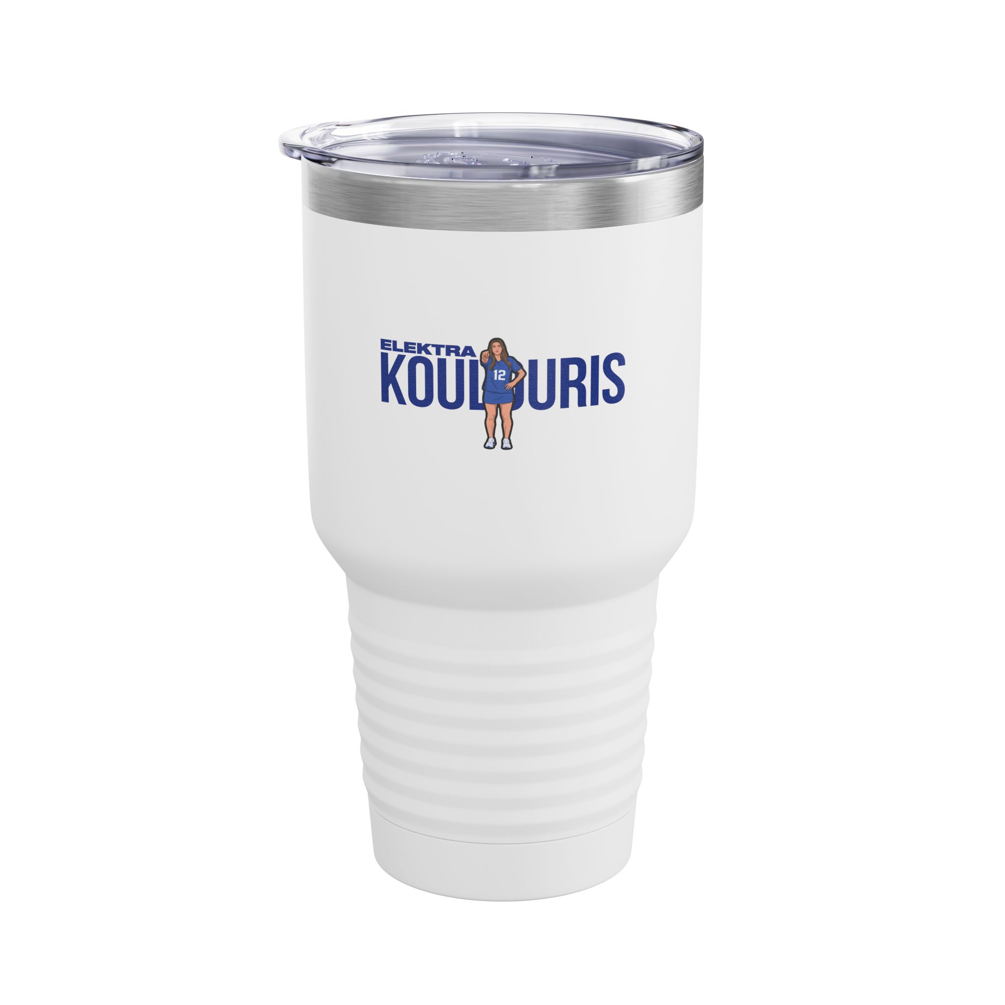 30oz Tumbler — character_player_name in White