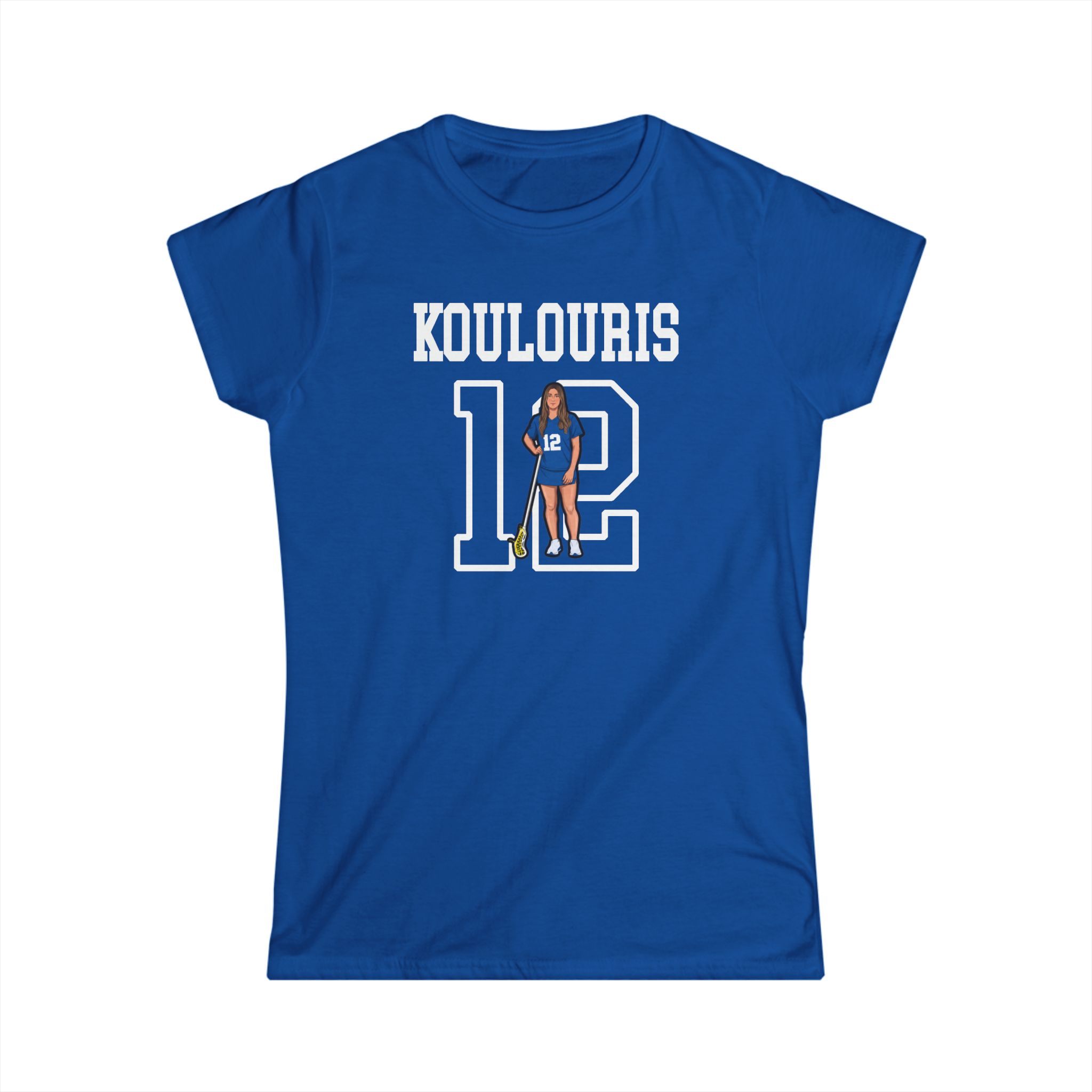 Women's Softstyle Tee — character_shirsey in Royal