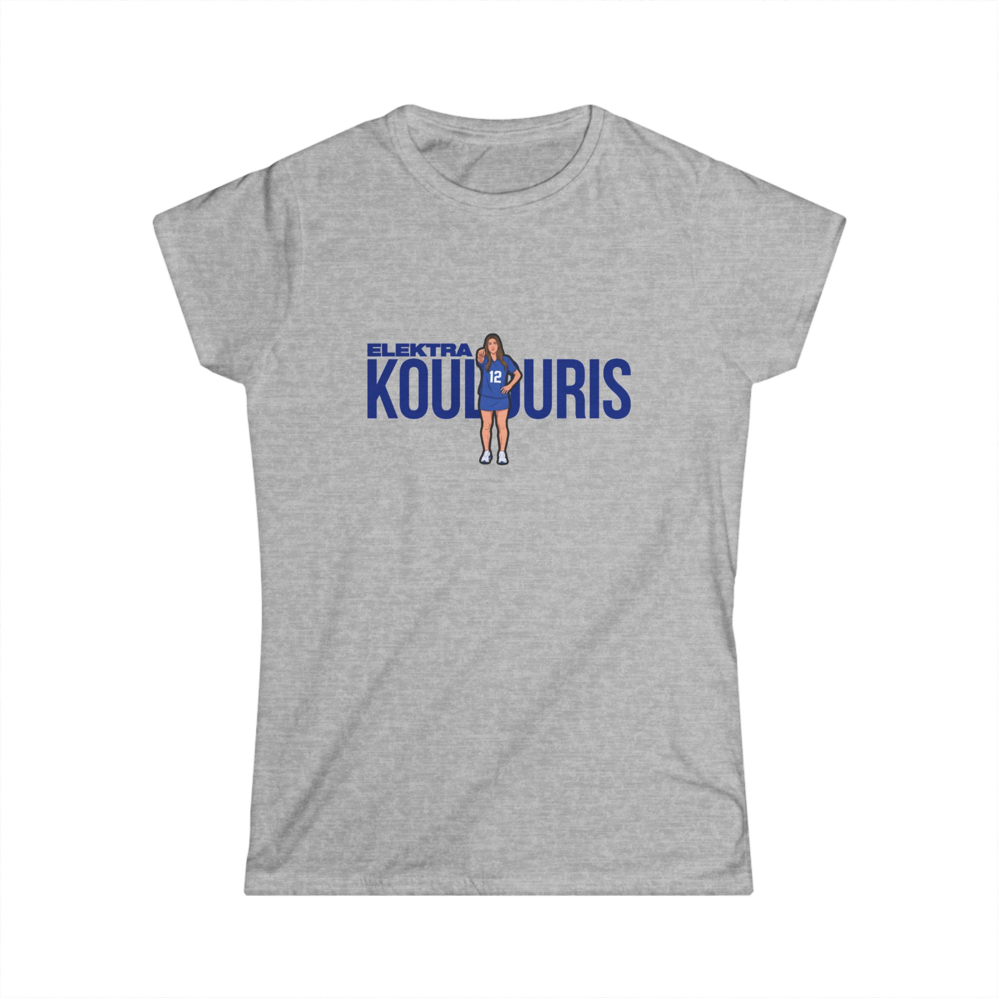 Women's Softstyle Tee — character_player_name in Grey