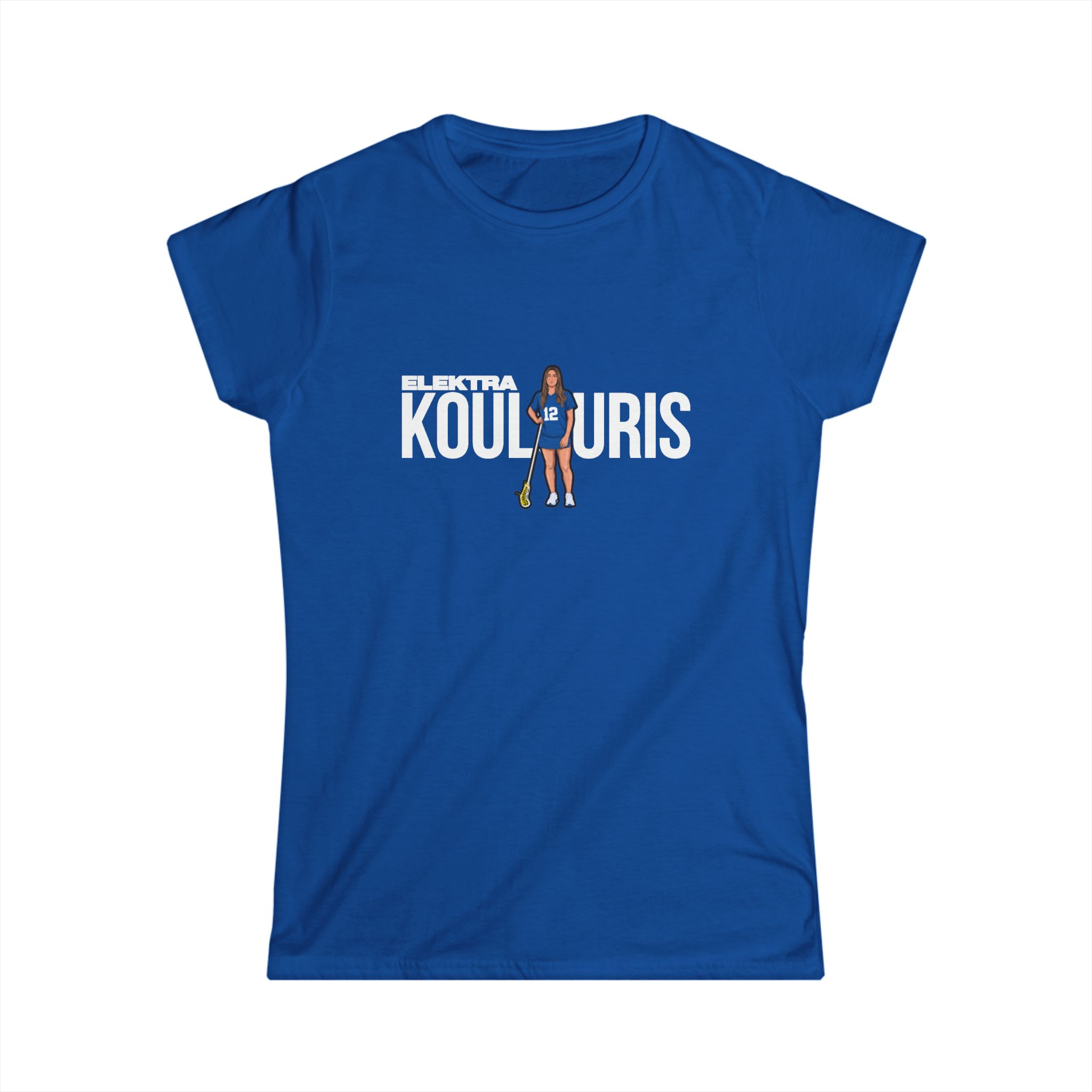 Women's Softstyle Tee — character_player_name in Royal