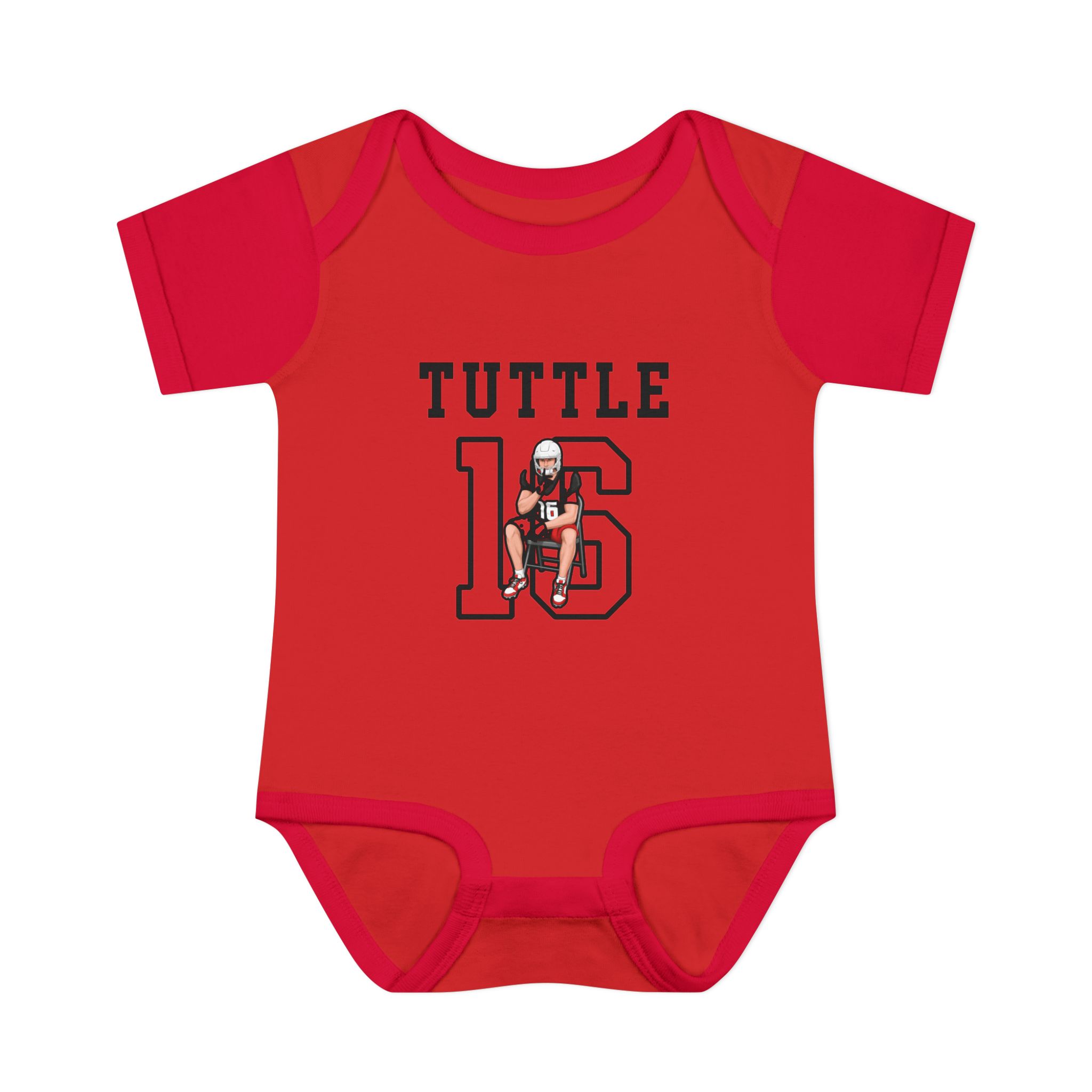 Baby Onesie — character_shirsey in Red