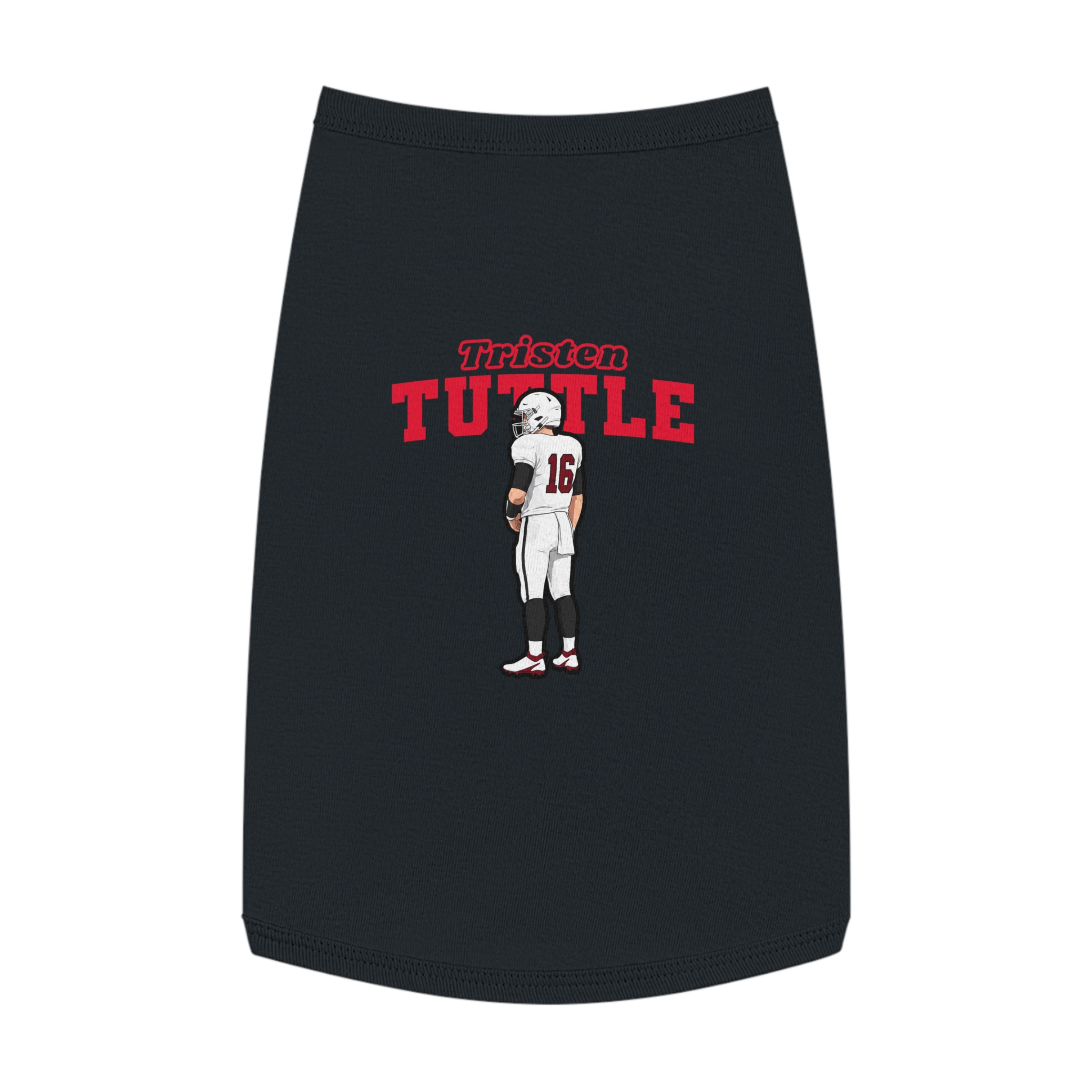 Pet Tank Top — character_name_arch in Black