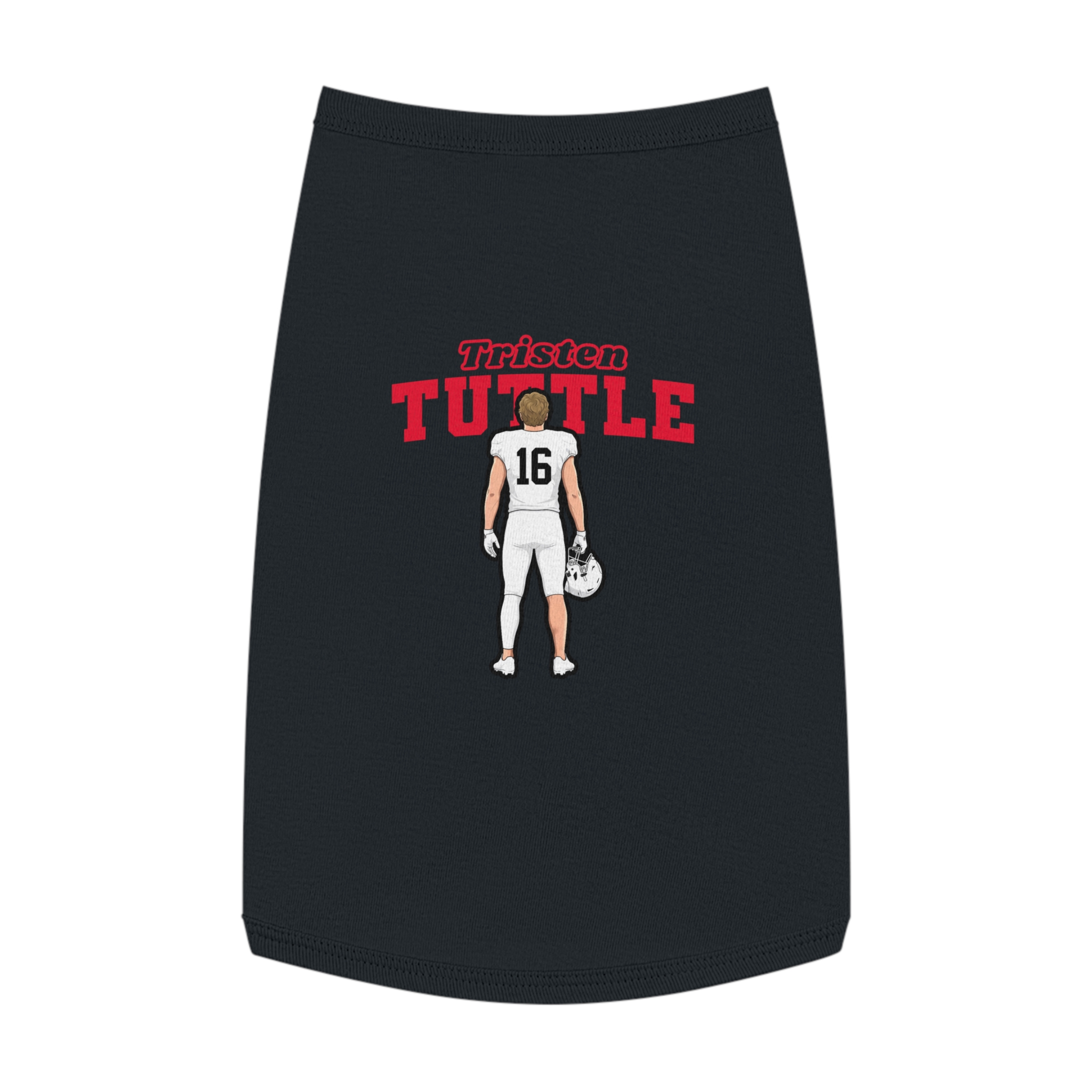 Pet Tank Top — character_name_arch in White